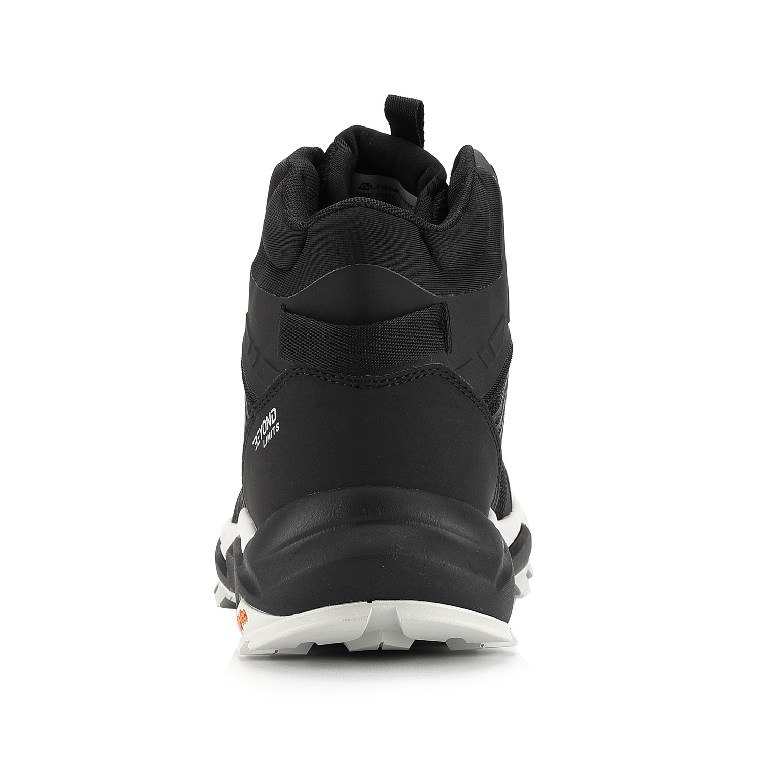Ankle outdoor shoes with giga boom ALPINE PRO PONTE black