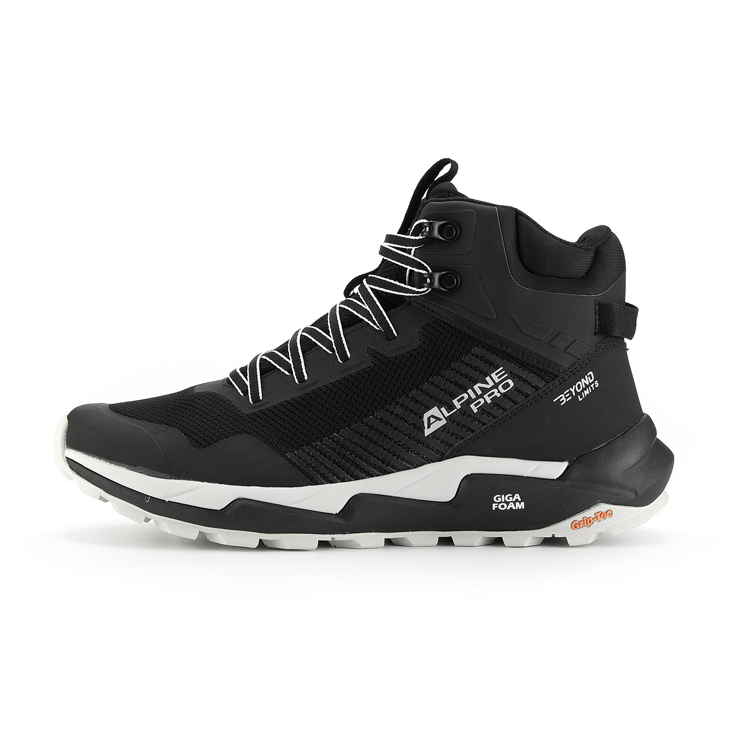 Ankle Outdoor Shoes With Giga Boom ALPINE PRO PONTE Black