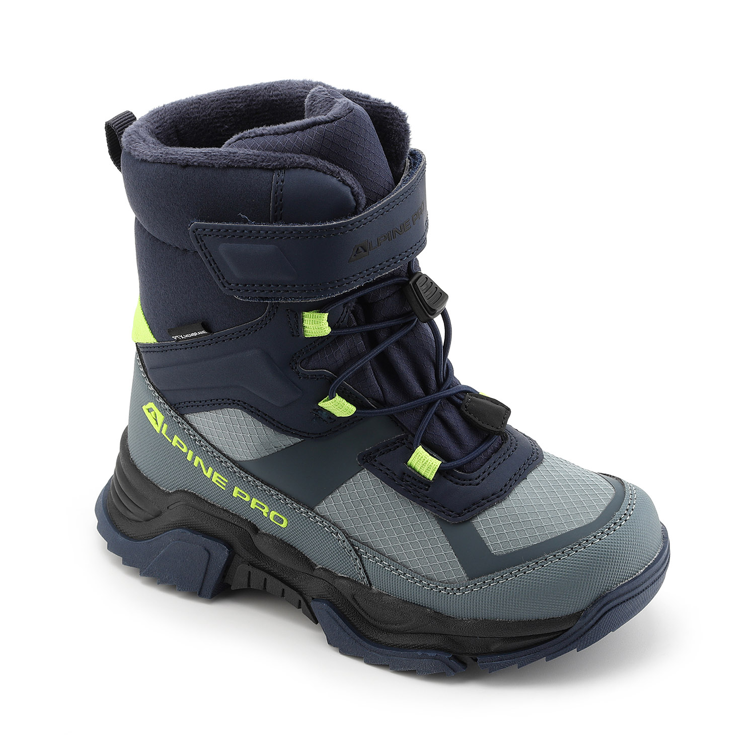 Children's Winter Shoes With PTX Membrane ALPINE PRO NERO Mykonos Blue