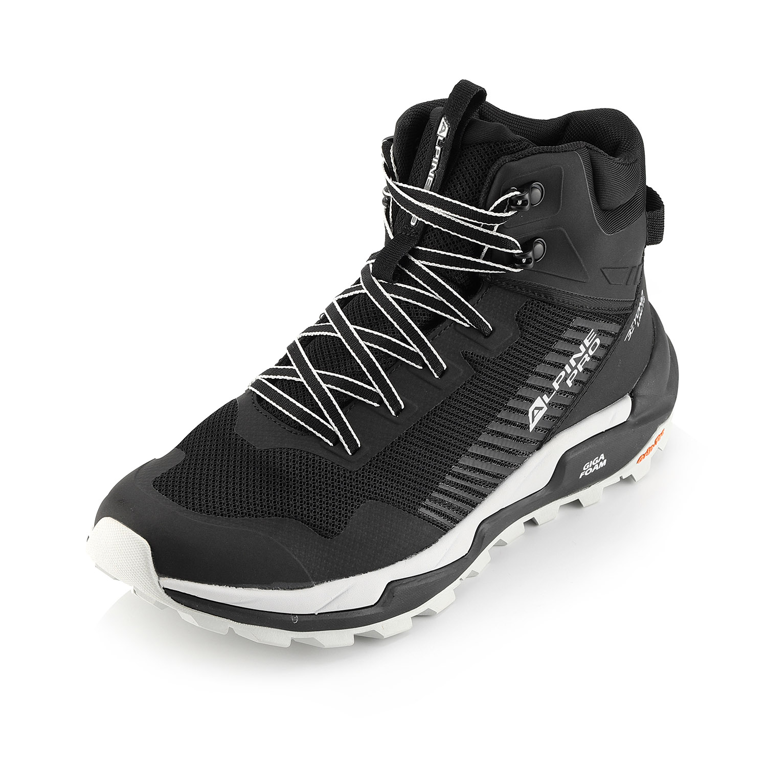 Ankle outdoor shoes with giga boom ALPINE PRO PONTE black