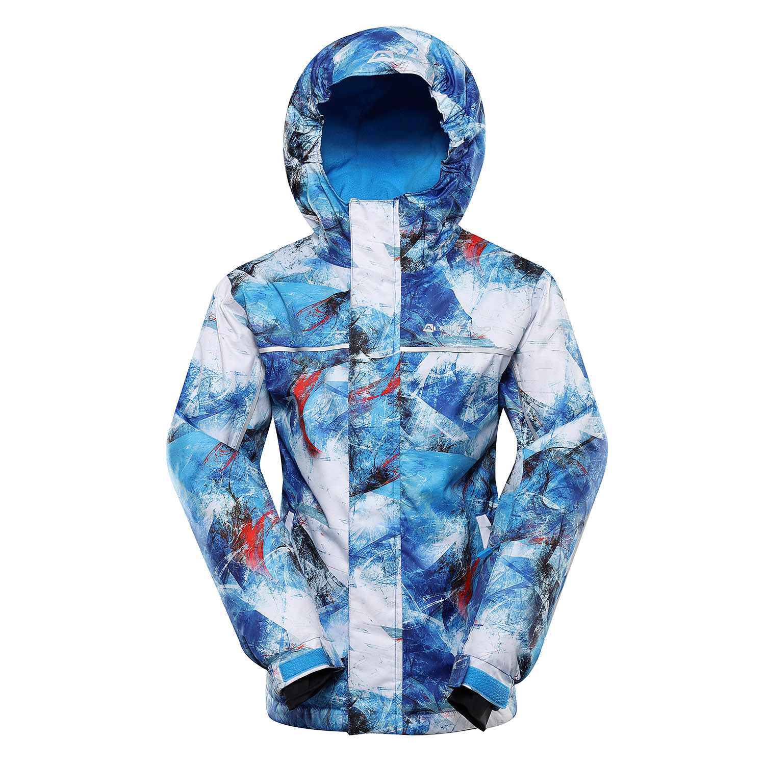 Children's Ski Jacket With Ptx Snow Membrane ALPINE PRO KIWERO Blue Aster Variant Pb