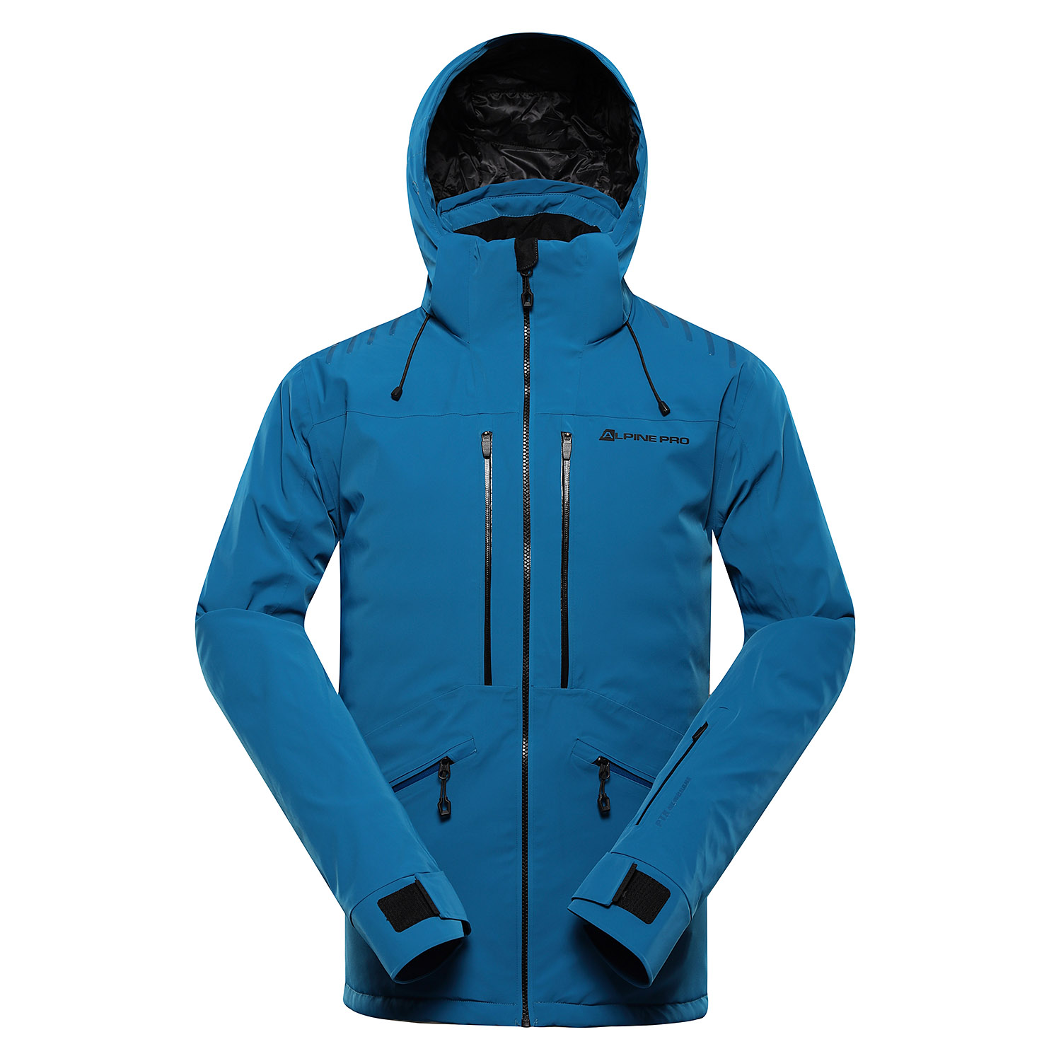 Men's Ski Jacket With Ptx Snow Membrane ALPINE PRO REAS Mykonos Blue