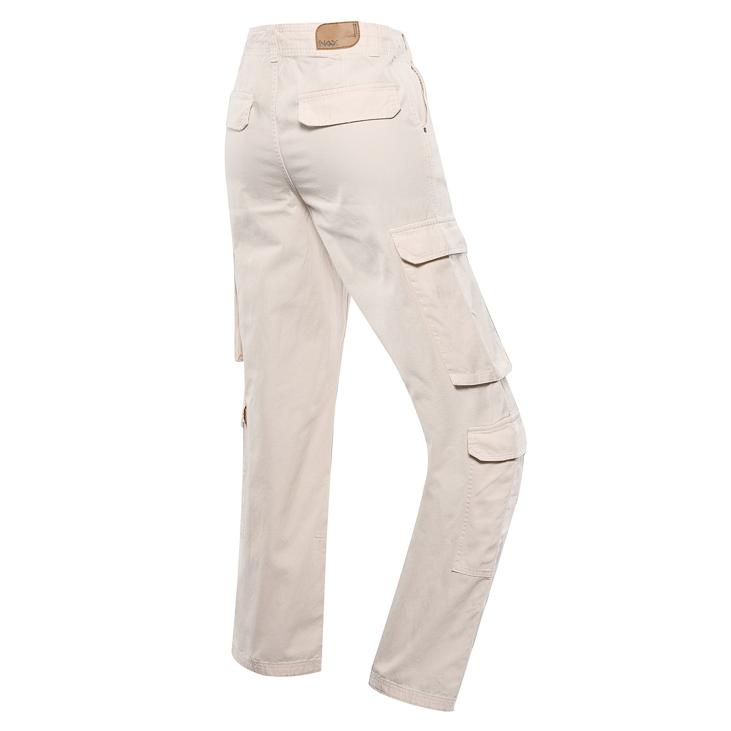 Women's wide pocket pants nax NAX SERDA pastel parchment