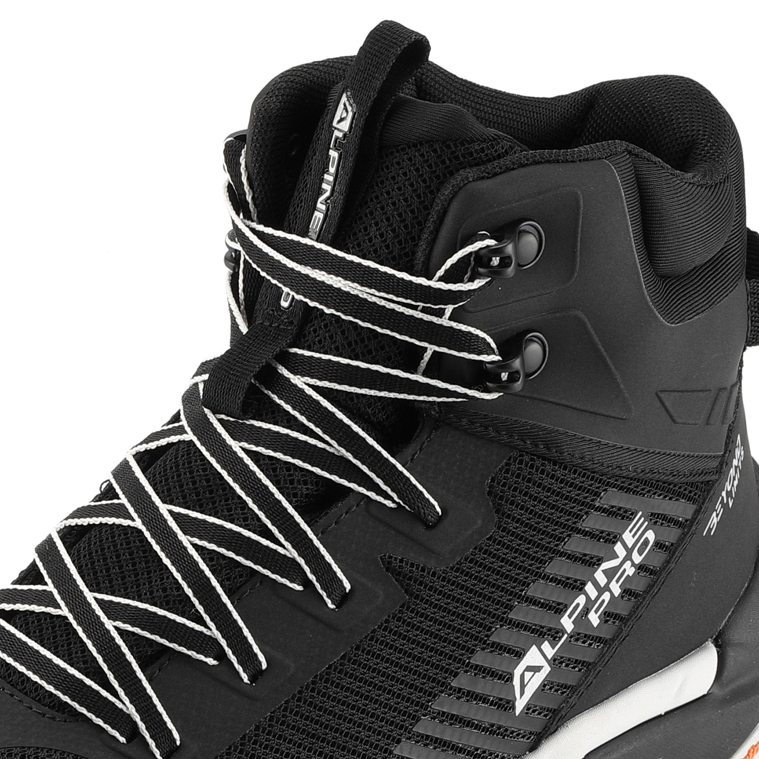 Ankle outdoor shoes with giga boom ALPINE PRO PONTE black