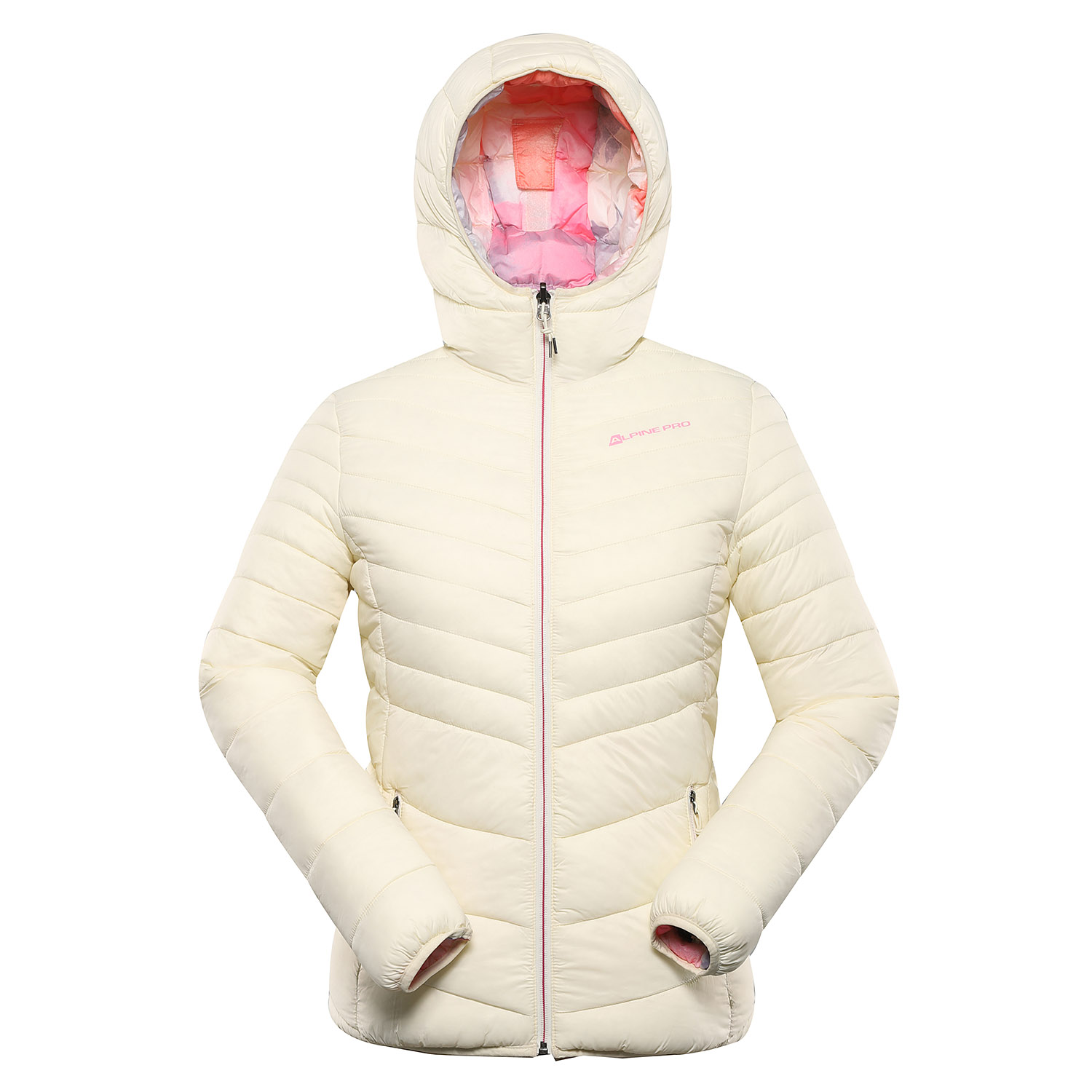 Women's Reversible Jacket Hi-therm ALPINE PRO EROMA Creme Variant Pc