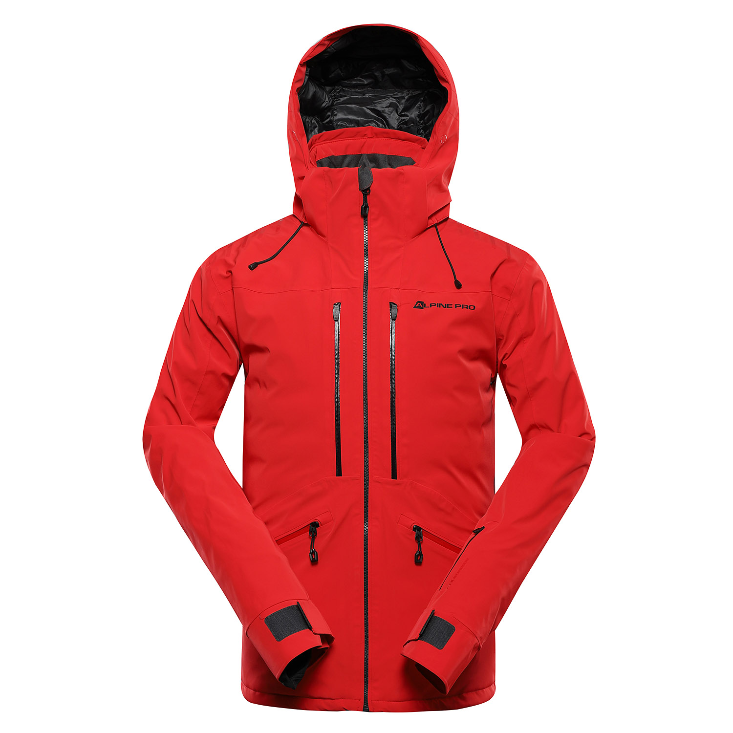 Men's Ski Jacket With Ptx Snow Membrane ALPINE PRO REAS OLYMPIC Red