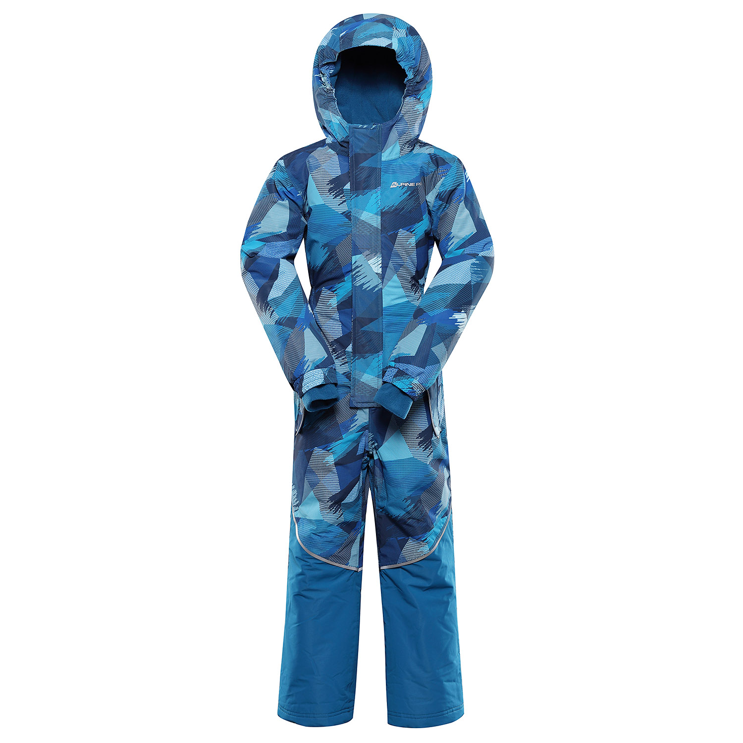 Children's Suit With Ptx Snow Membrane ALPINE PRO KIREMO Neon Atomic Blue Variant Pb