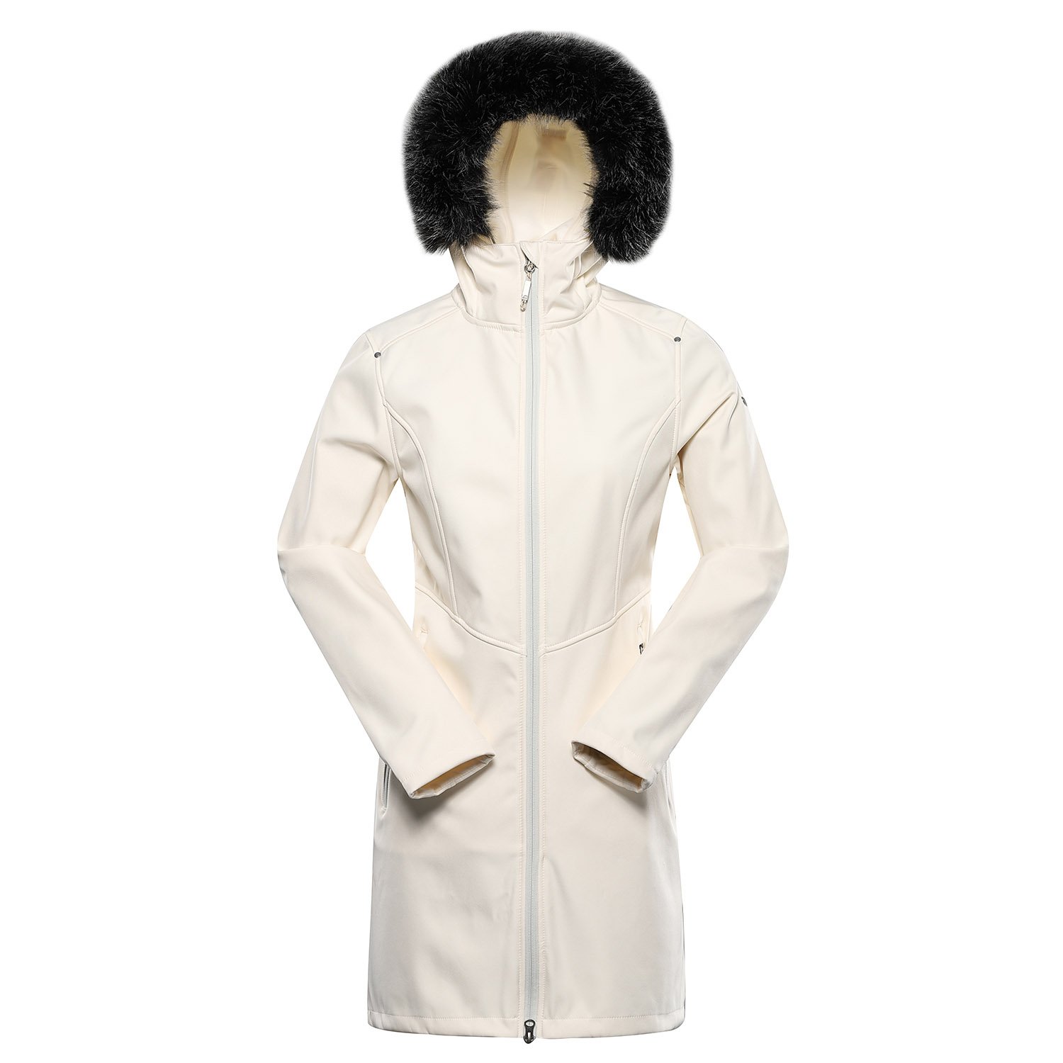 Women's Softshell Coat With Membrane ALPINE PRO IBORA Creme