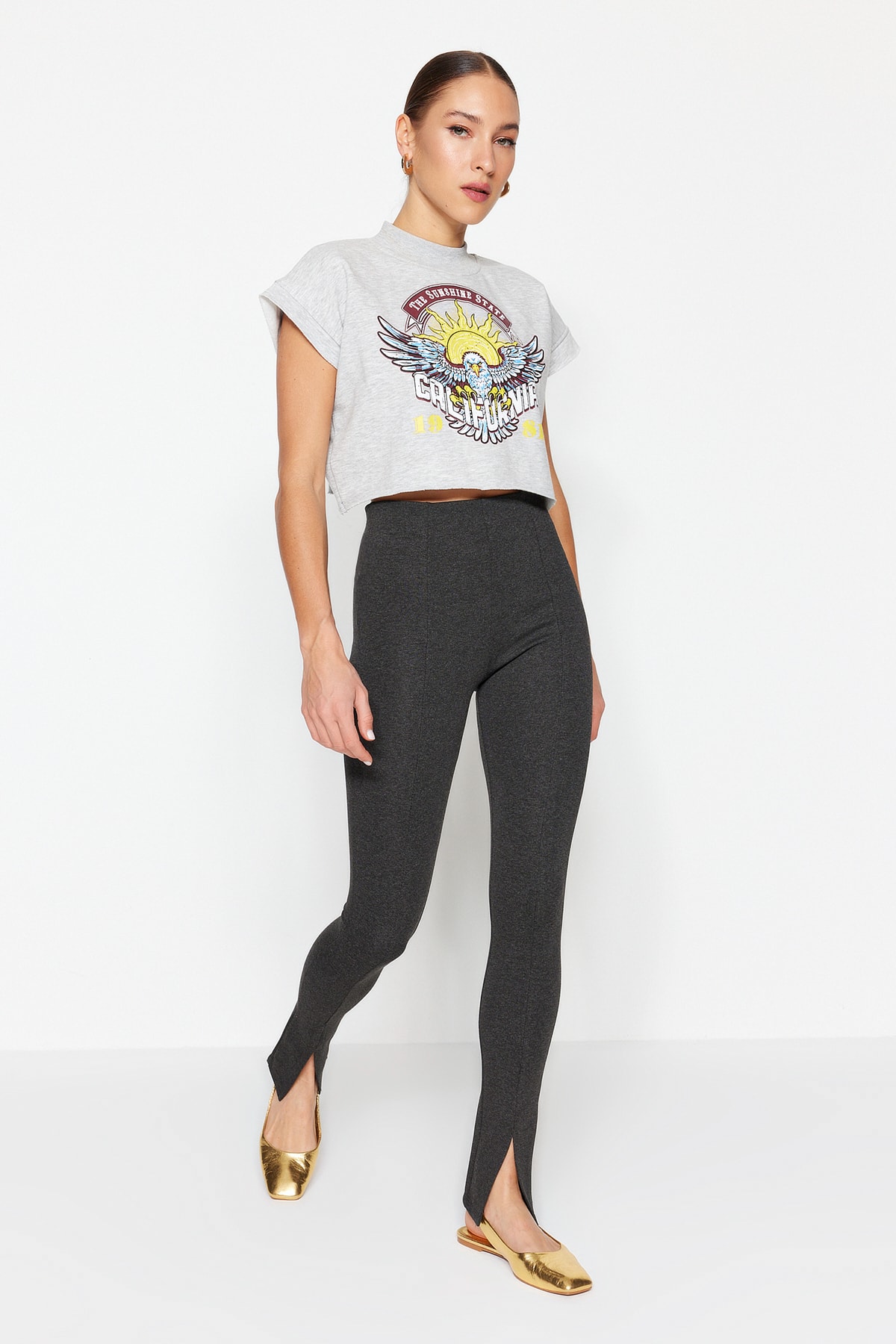 Women's pants Trendyol Mink