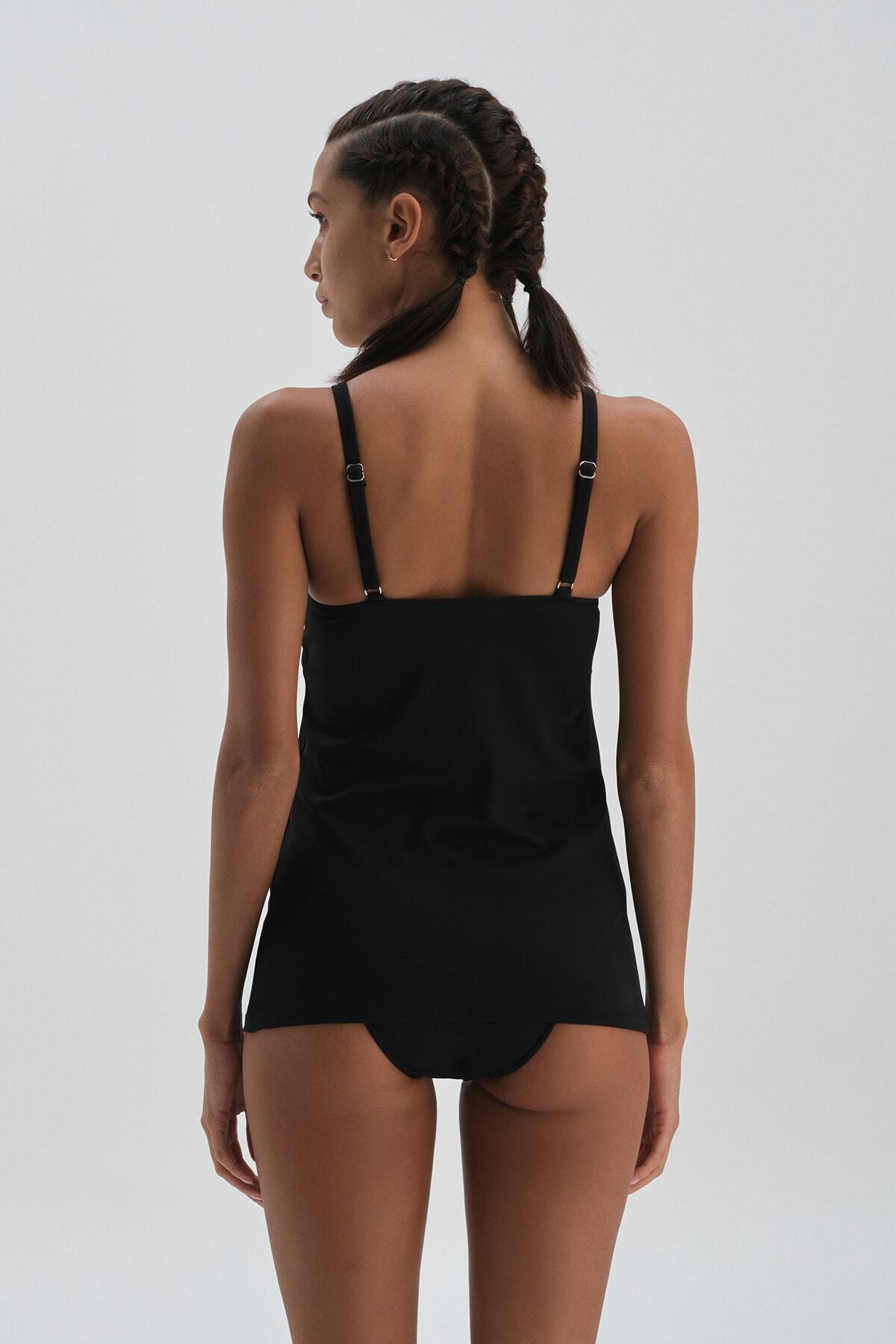 Top de plajă dama Dagi 22SW37004ST_SY/Black