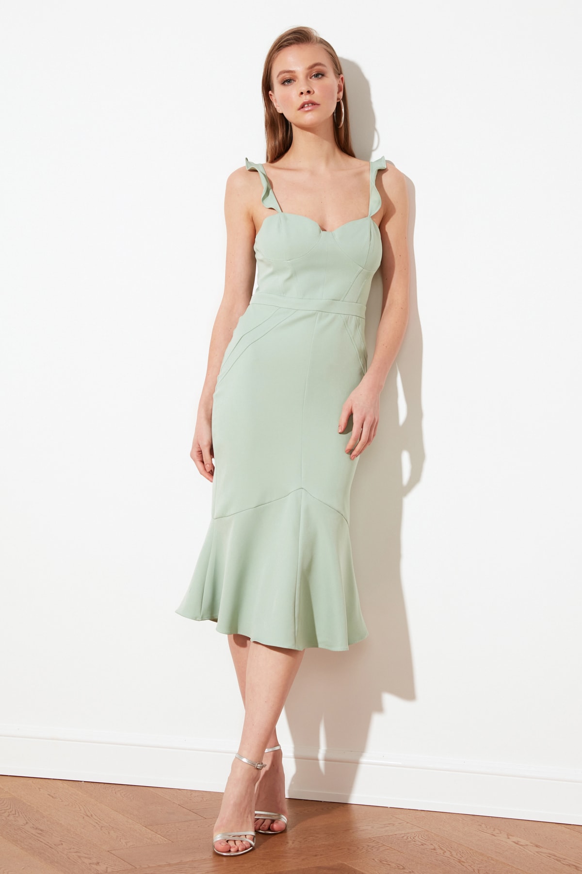 Trendyol Mint Hanger Detail Dress