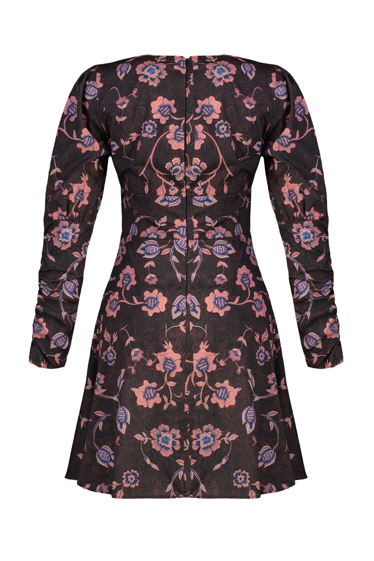 Trendyol Multi Color Decollete Rochie țesută detaliată