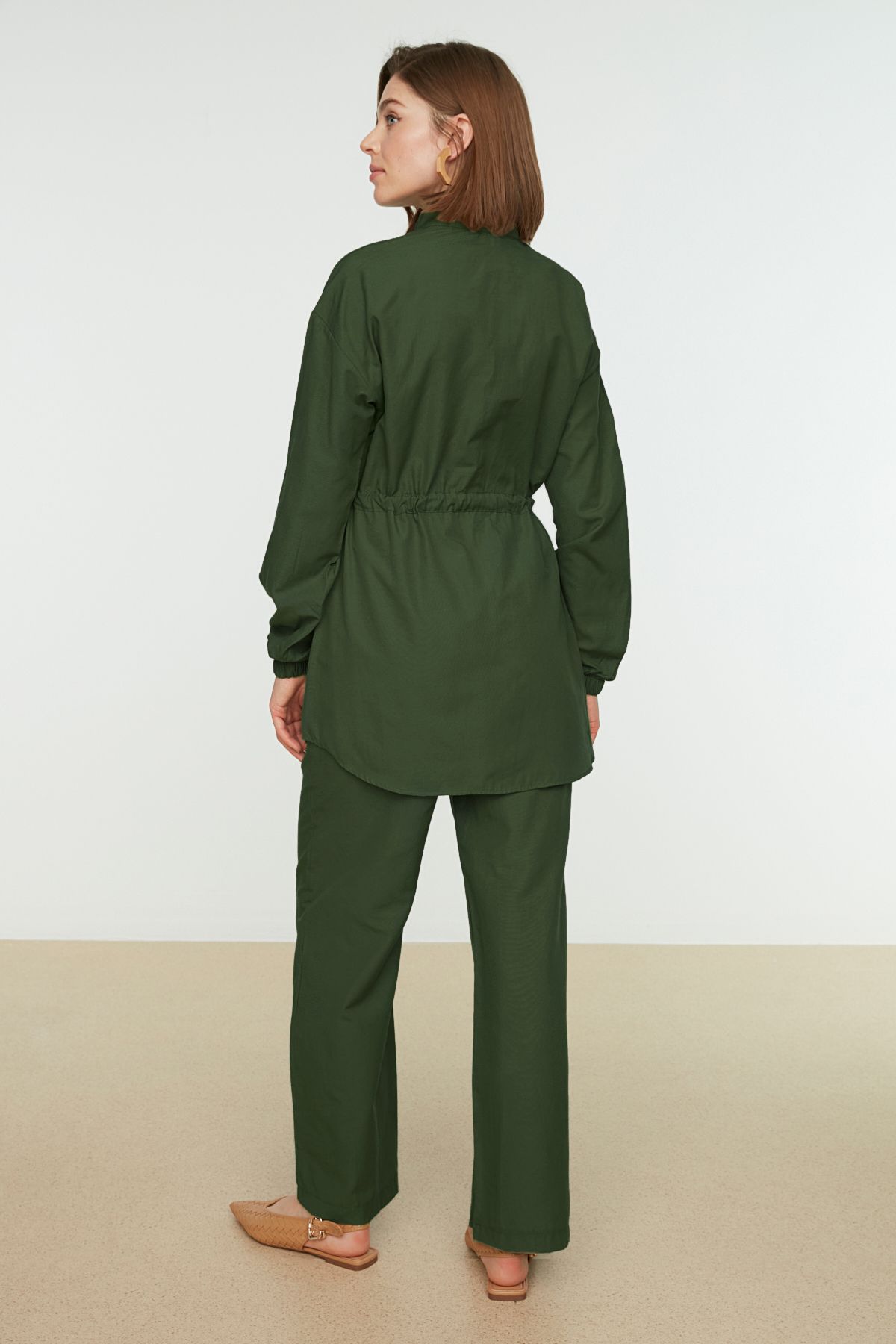 Trendyol Khaki pocket detaliate Jacheta Top-Top Team