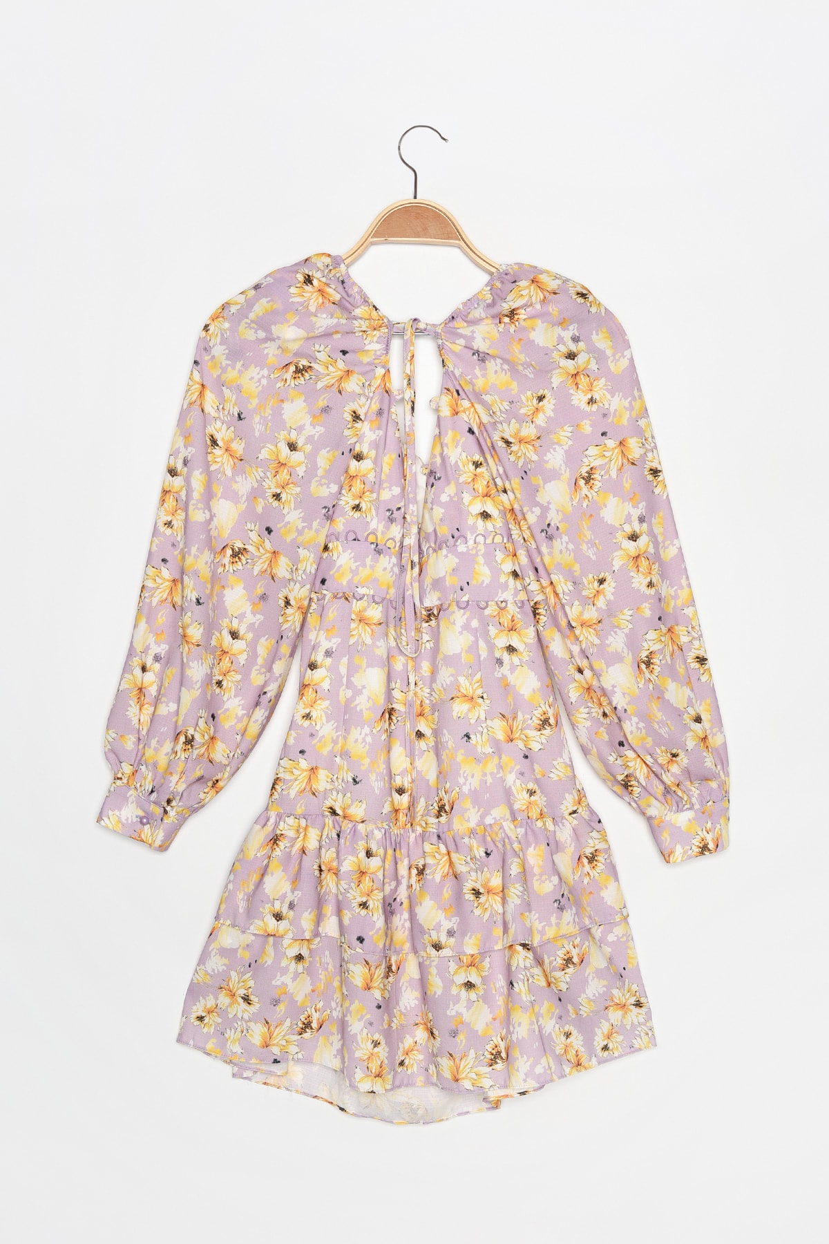 Trendyol Multicolored Cut Out rochie detaliată