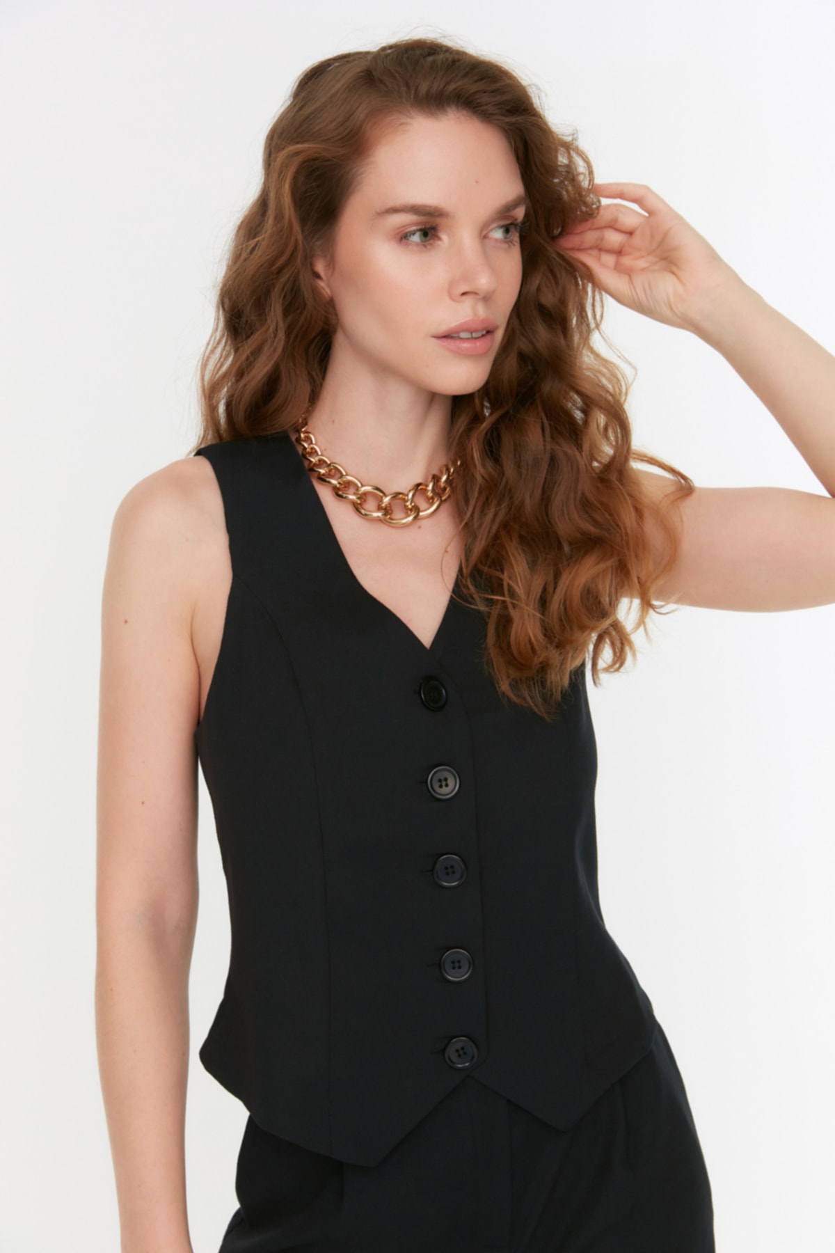 Women's vest Trendyol Buttoned