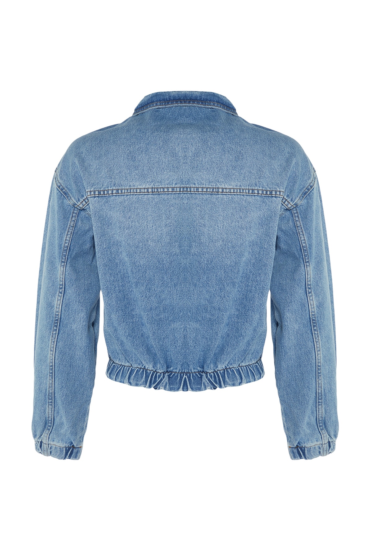 Jachetă denim Trendyol Blue Bomber
