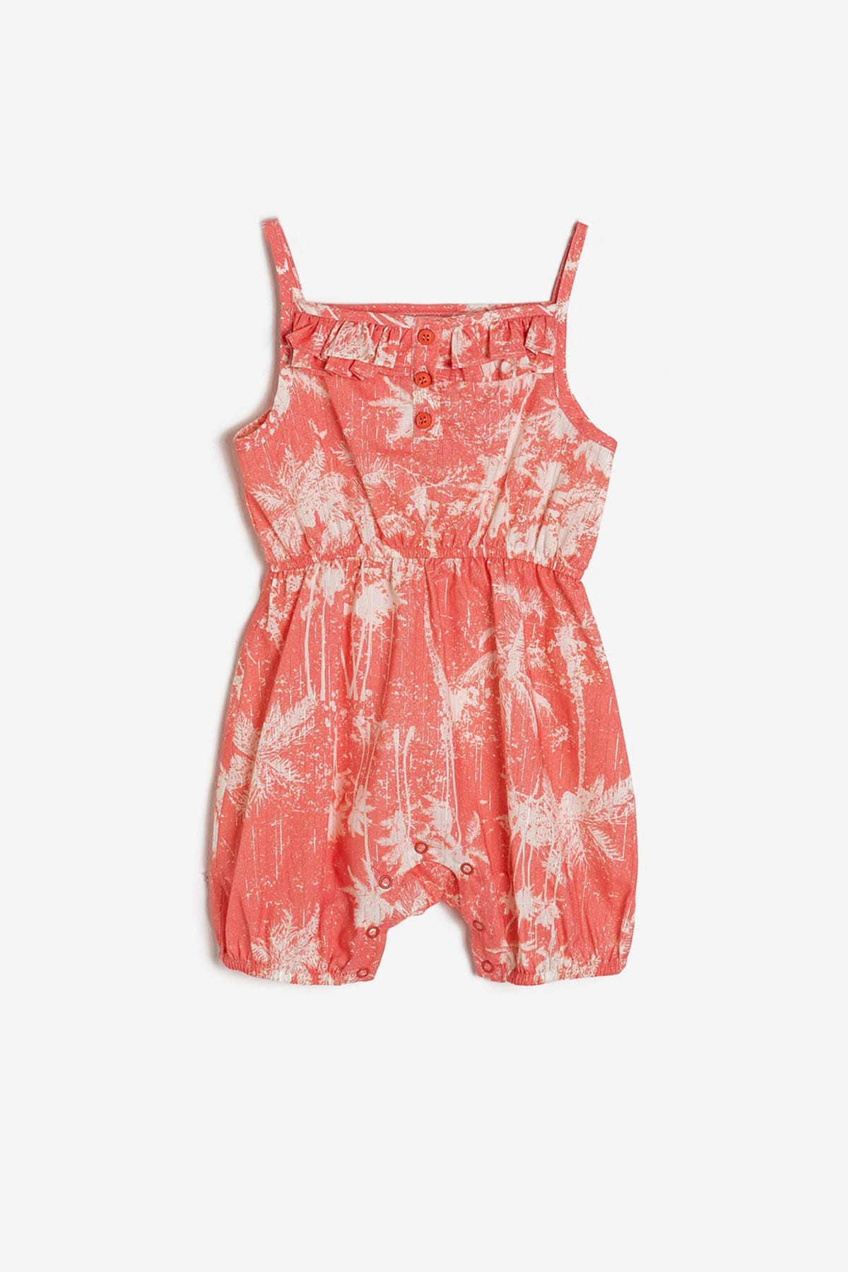 Koton Red Patterned Baby Girl Rompers