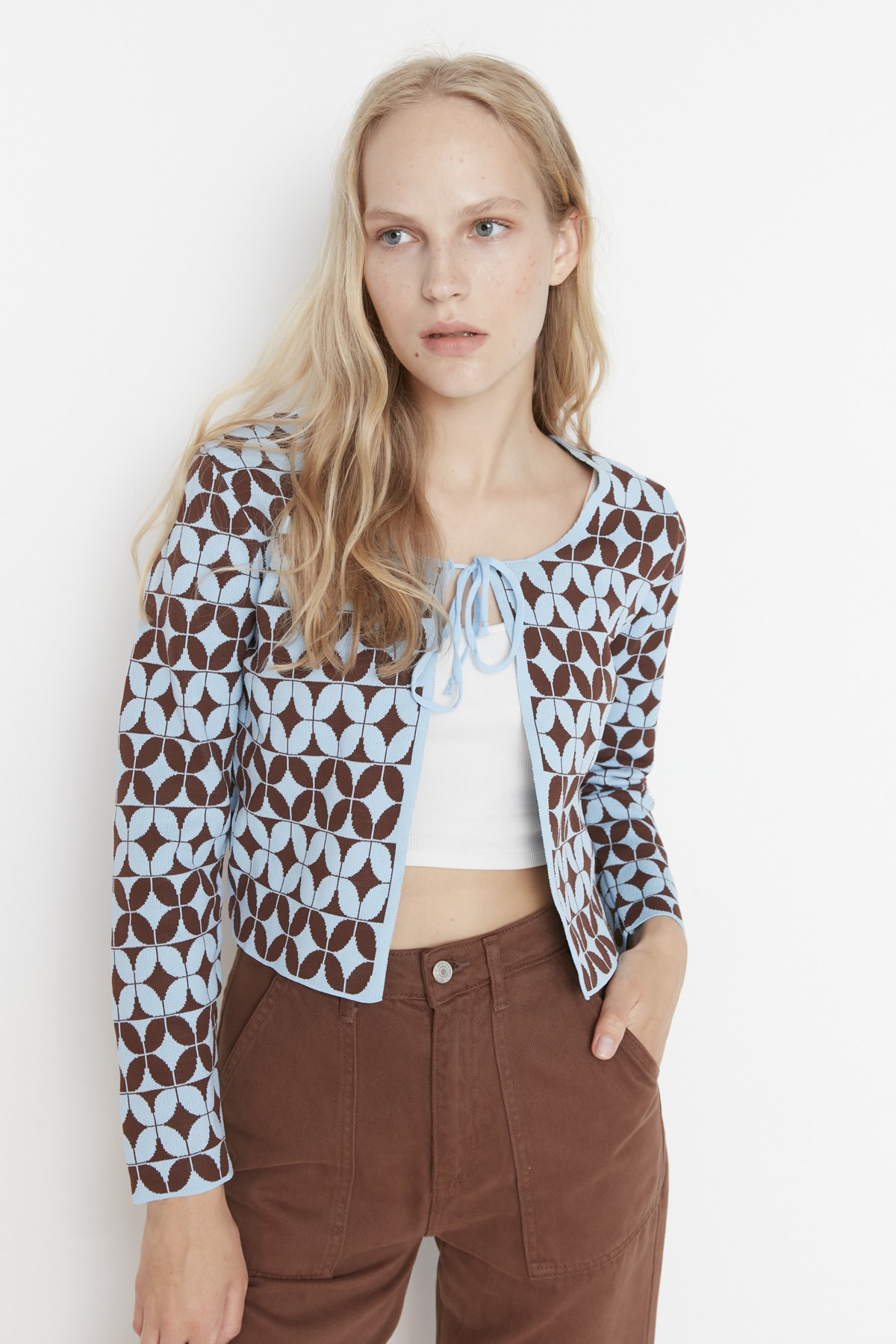 Trendyol Cardigan - Blue - Regular fit