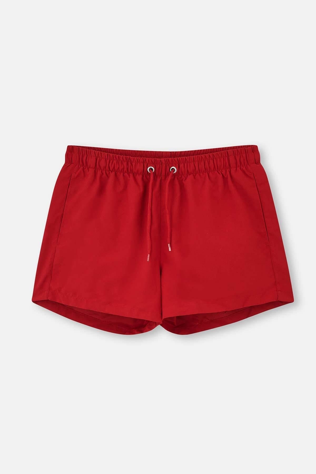 Levně Dagi Red Micro Short Straight Shorts