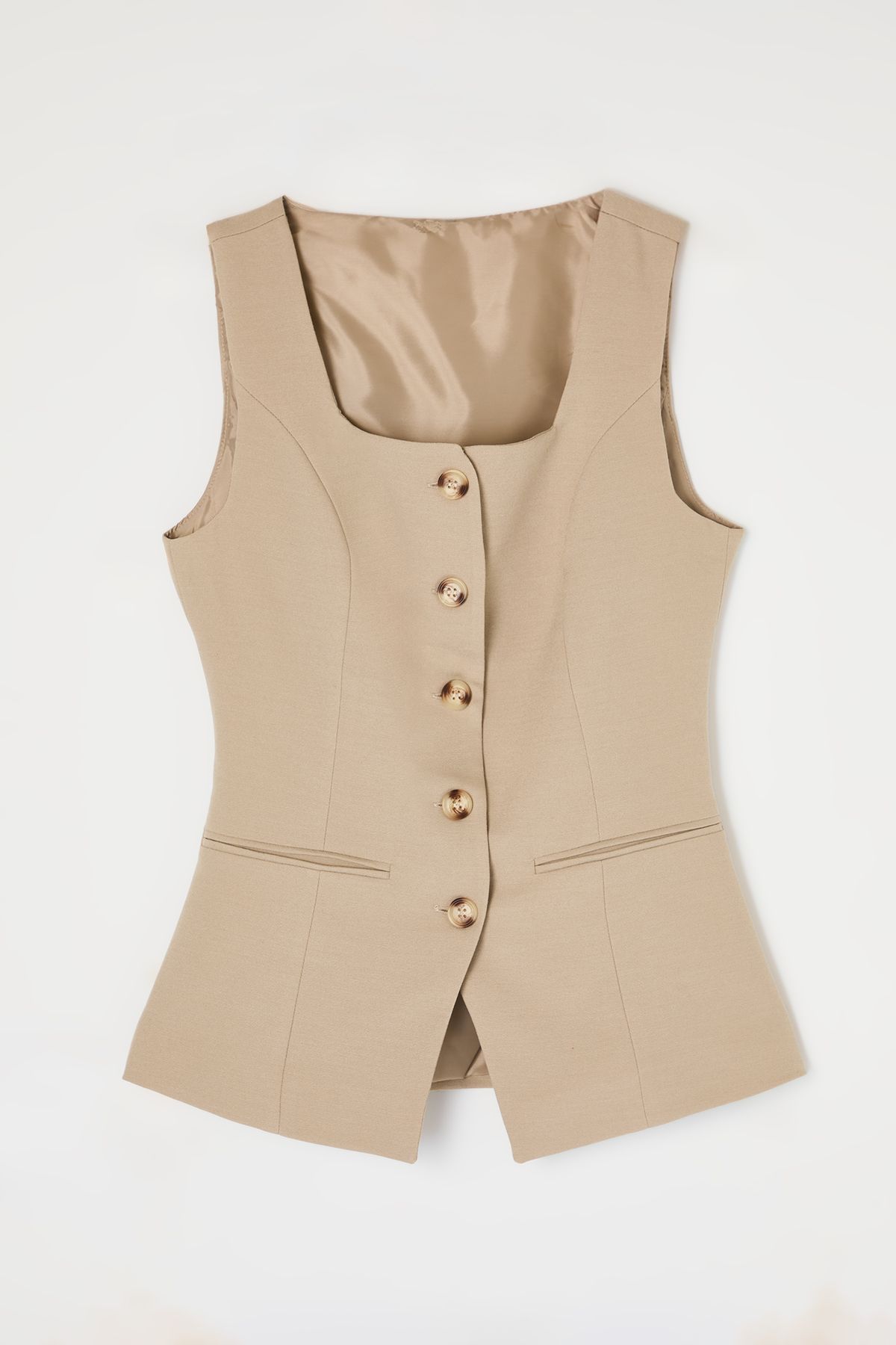 Trendyol Mink Fitted Vest