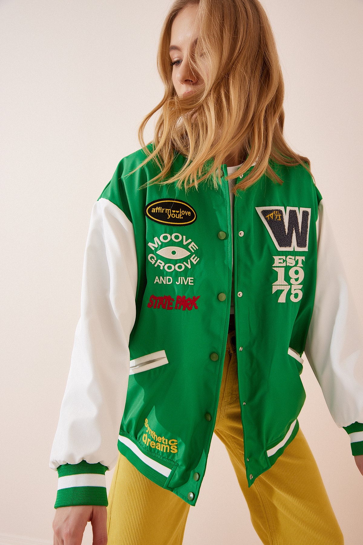 Happiness İstanbul Winter Jacket - Grün - Bomber jackets