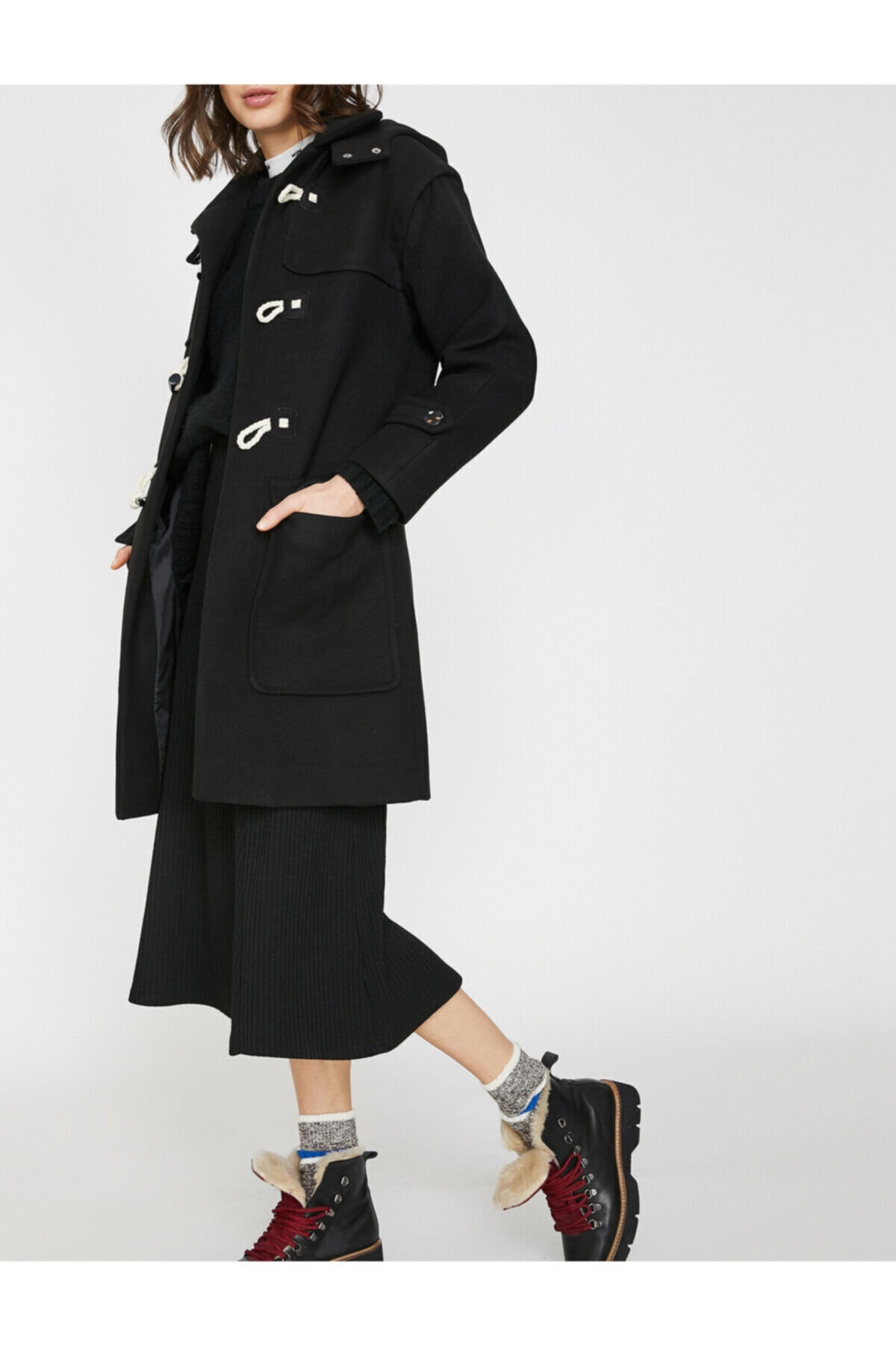 Koton Women's Black Coat