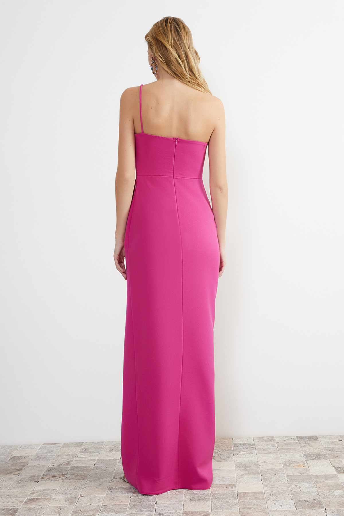 Trendyol Fuchsia Woven Evening Dress &amp; Graduation Dress