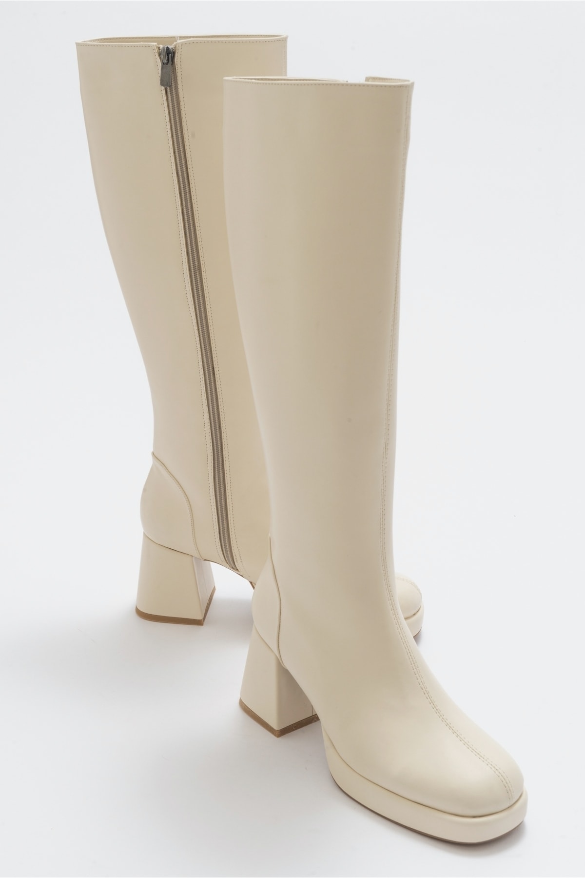 LuviShoes Noote Beige Skin Women's Boots