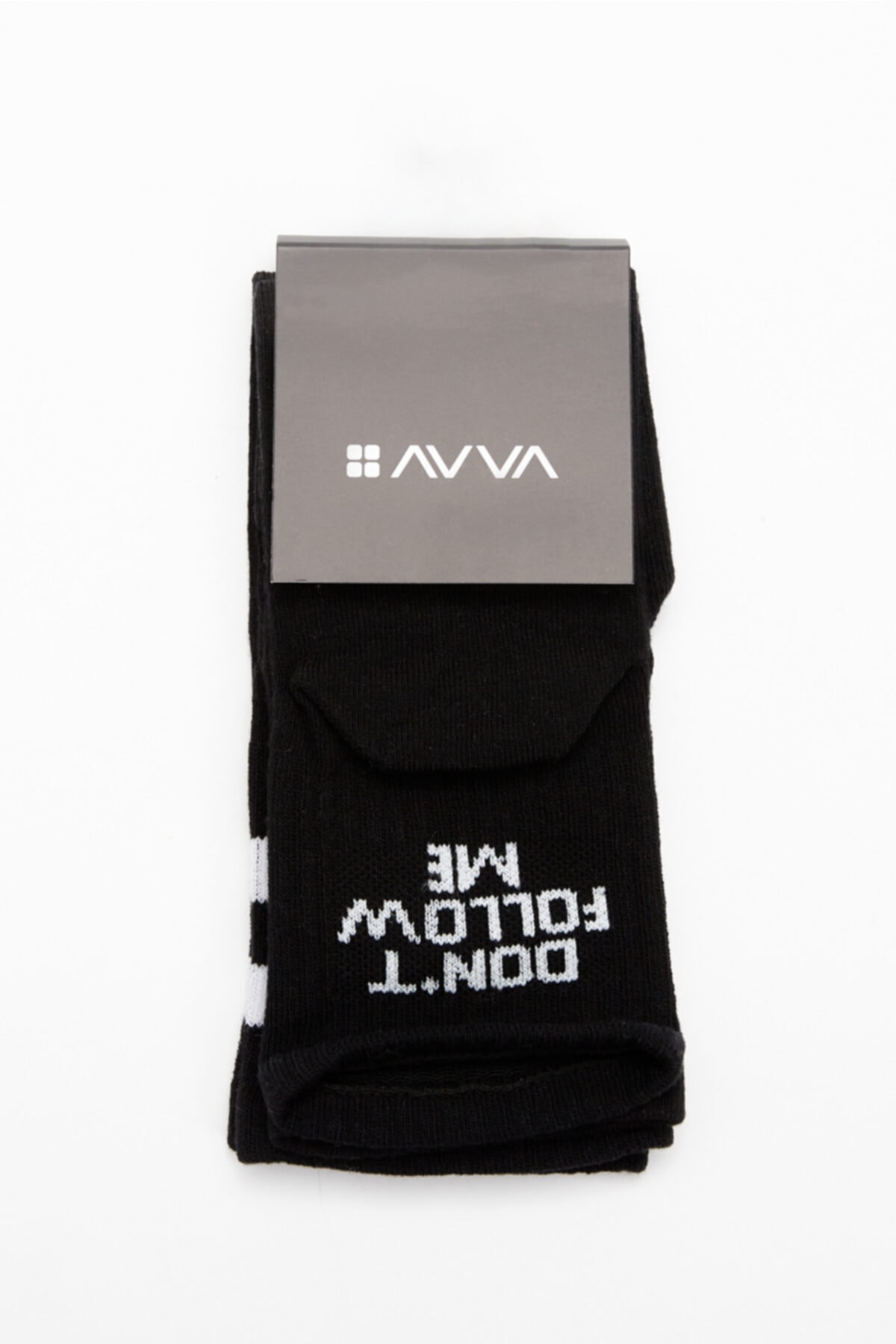 Avva Men's Black 2 Pack Tennis Socks