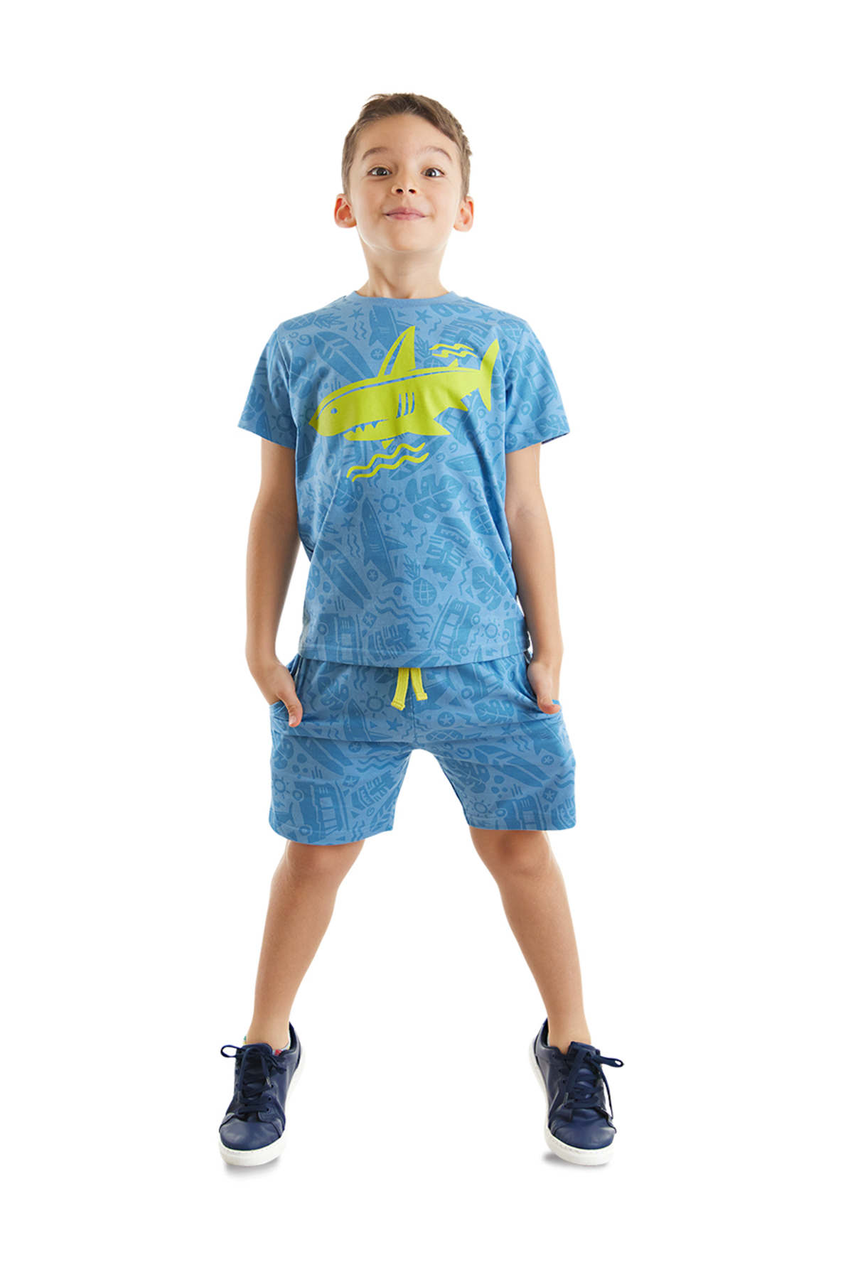 Levně mshb&g Shark Boys T-shirt Shorts Set