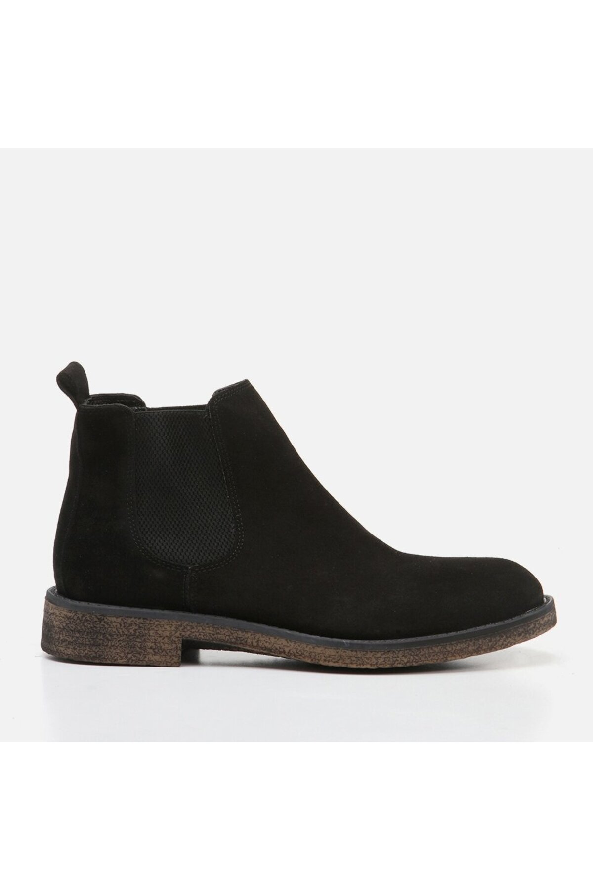 Levně Hotiç Genuine Leather Black Men's Casual Boots