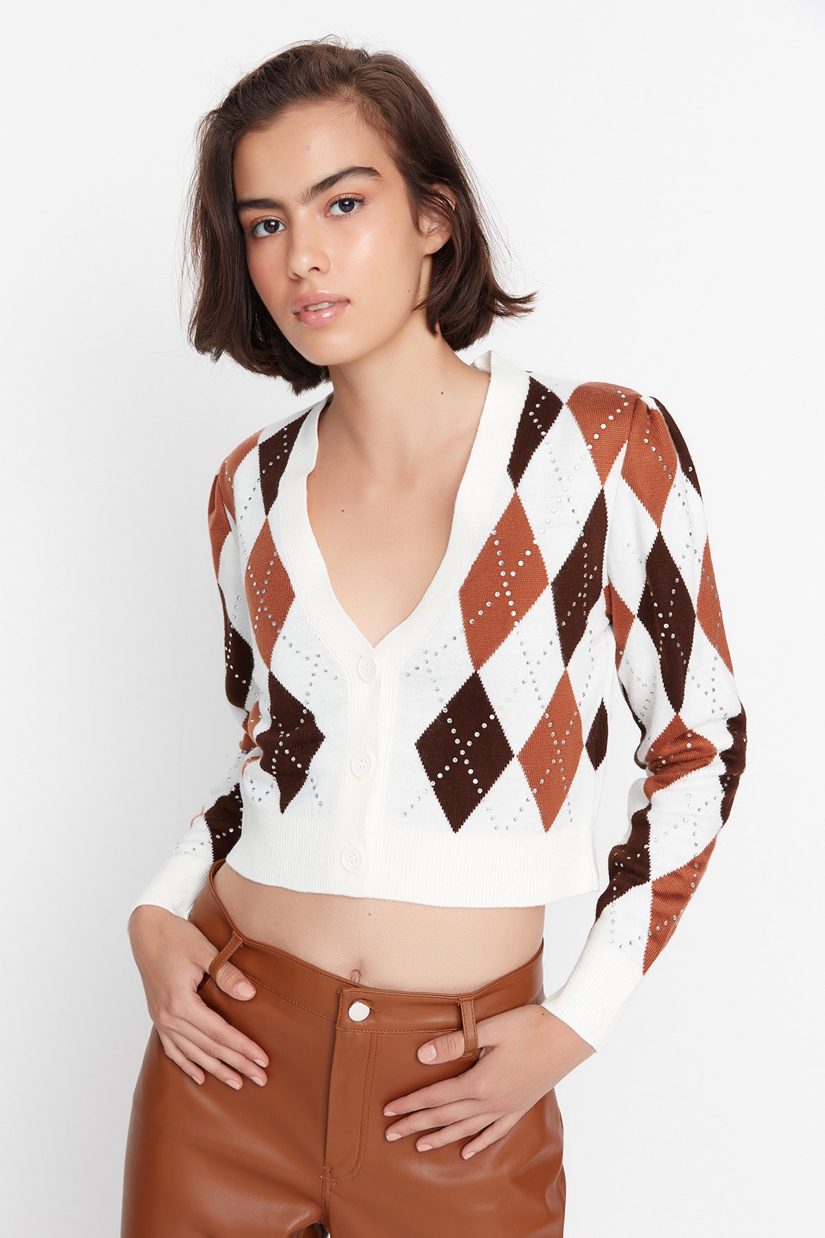Trendyol Cardigan - Ecru - Regular fit