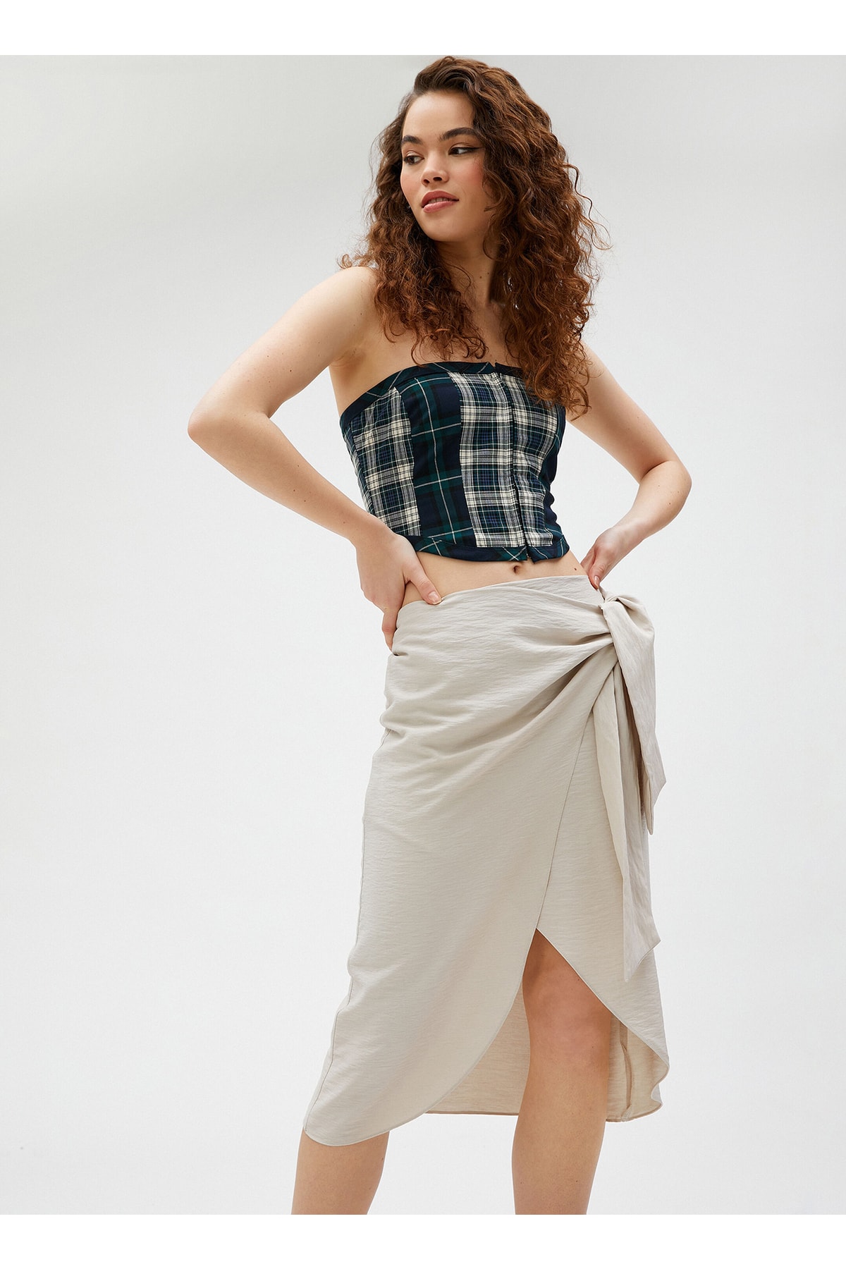 Koton Normal Waist Stone Women's Short Skirt 3sal70015ıw