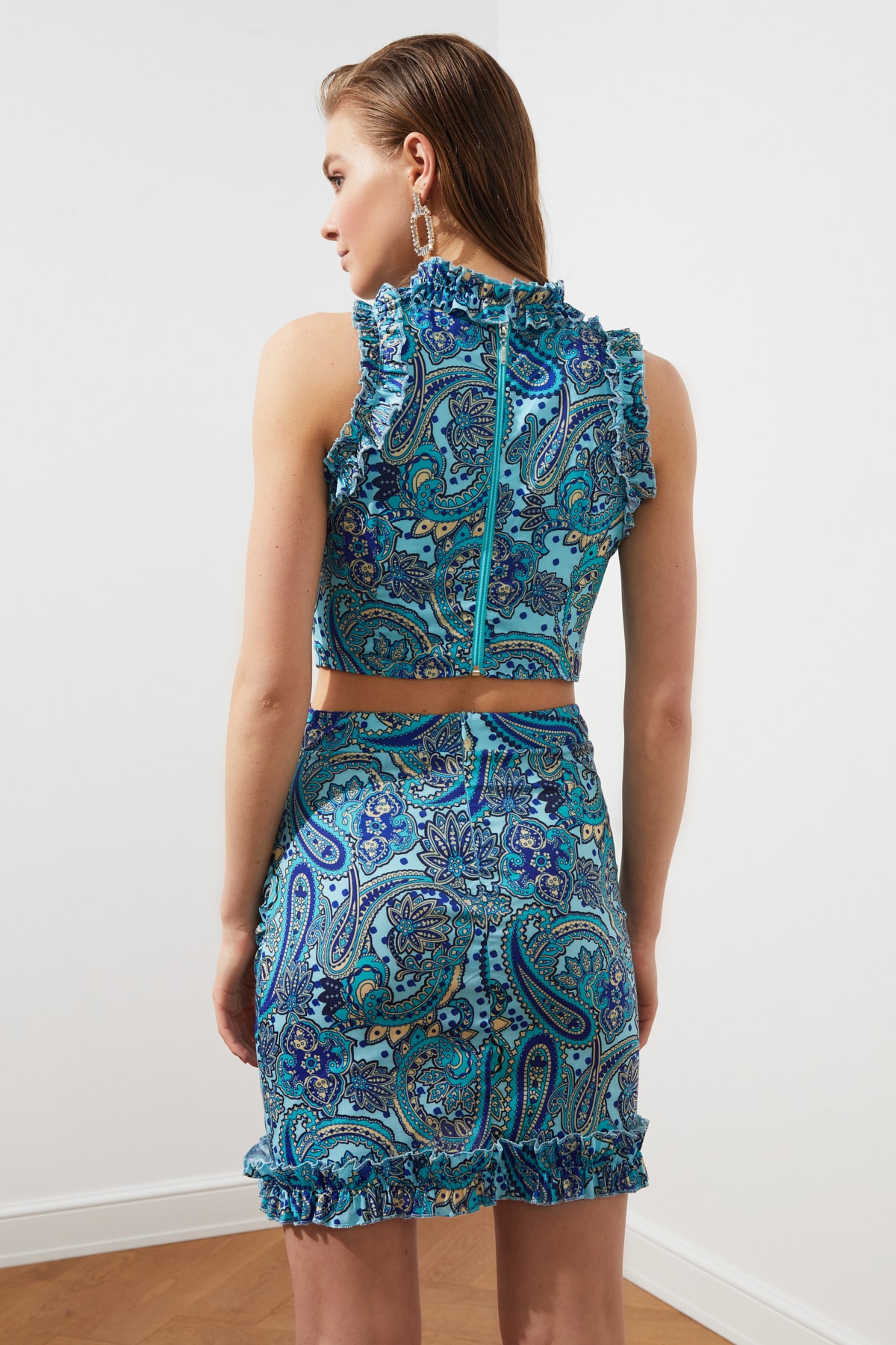 Trendyol Multicolor Ruffle Bluza