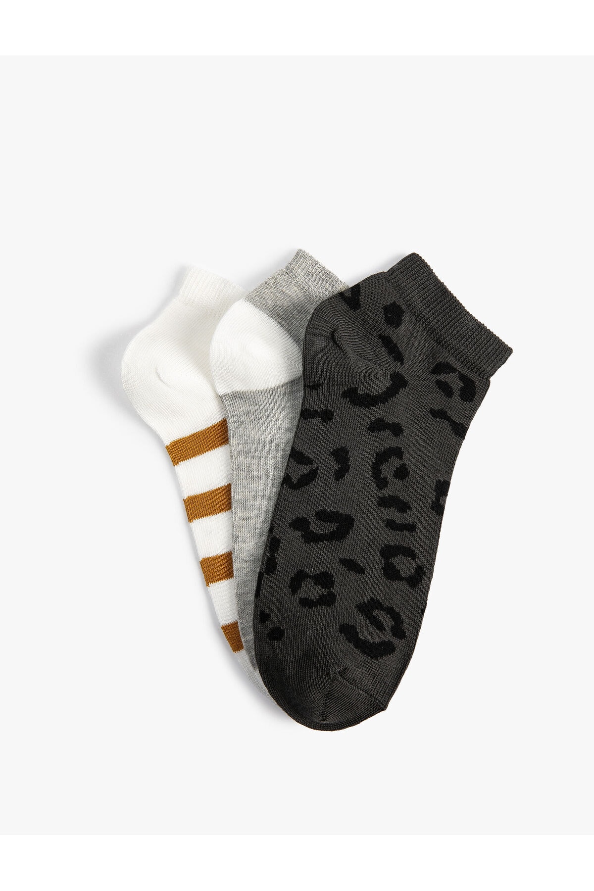 Koton Leopard Patterned Socks 3-pack, Multicolor