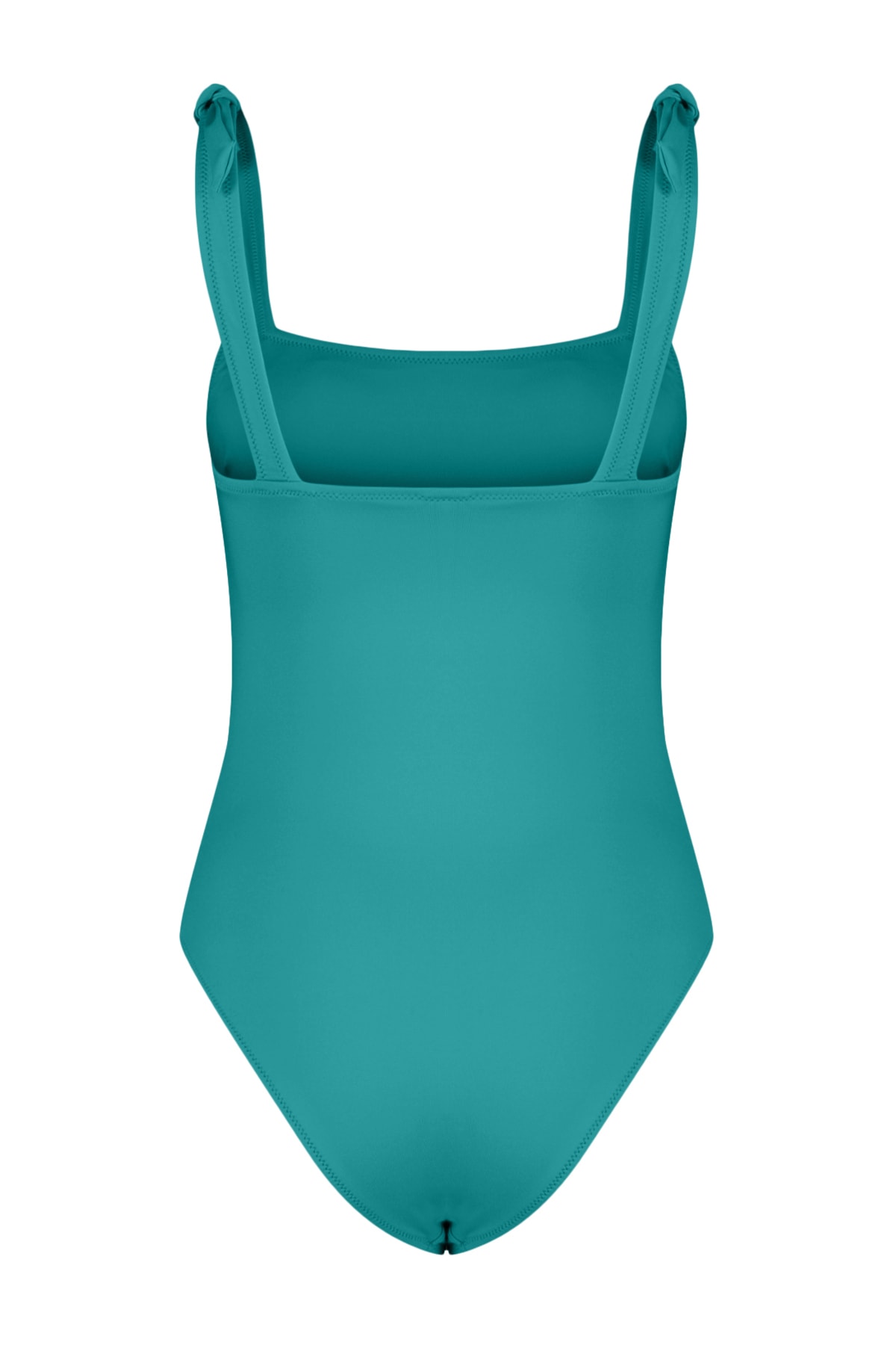 Trendyol Oil Square Neck Tie Normal Leg Swimsuit