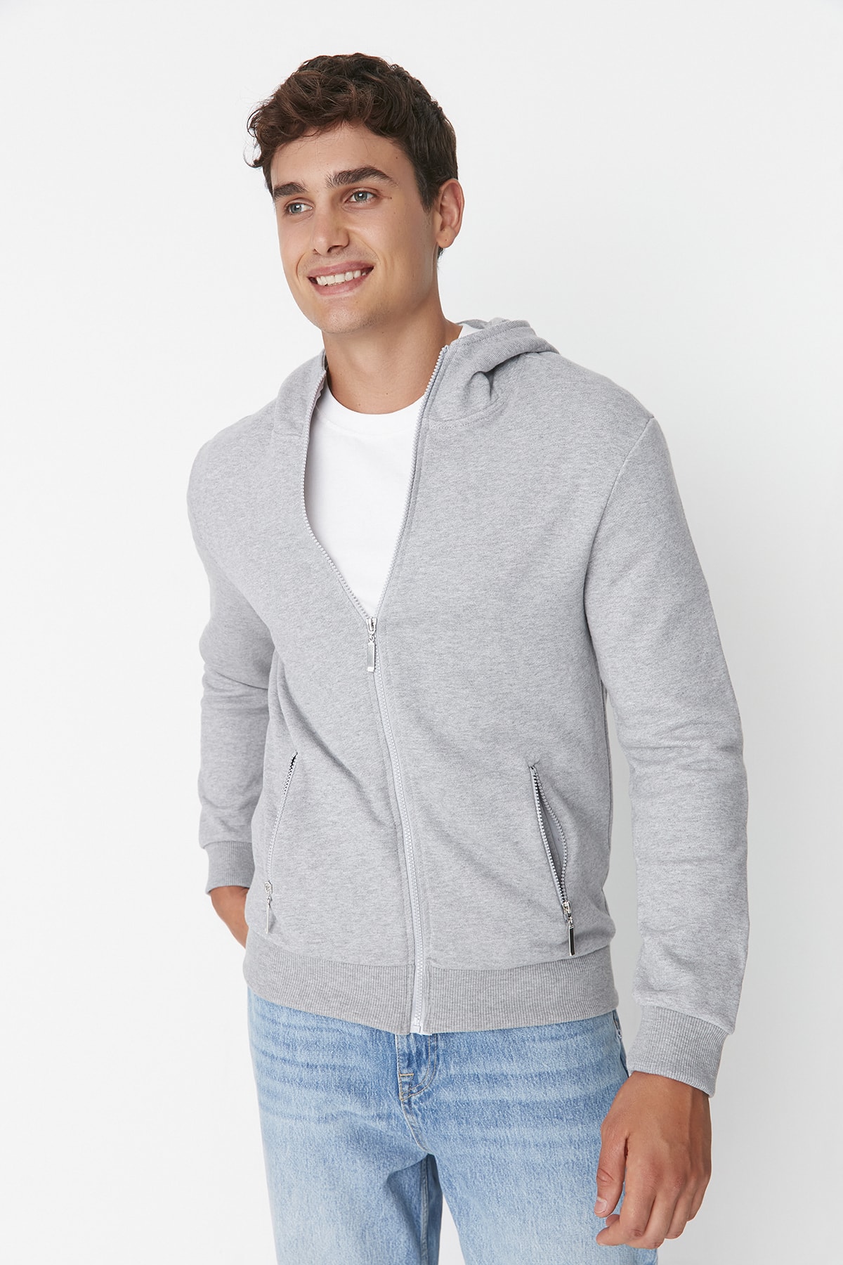 Trendyol Cardigan - Gray - Regular fit