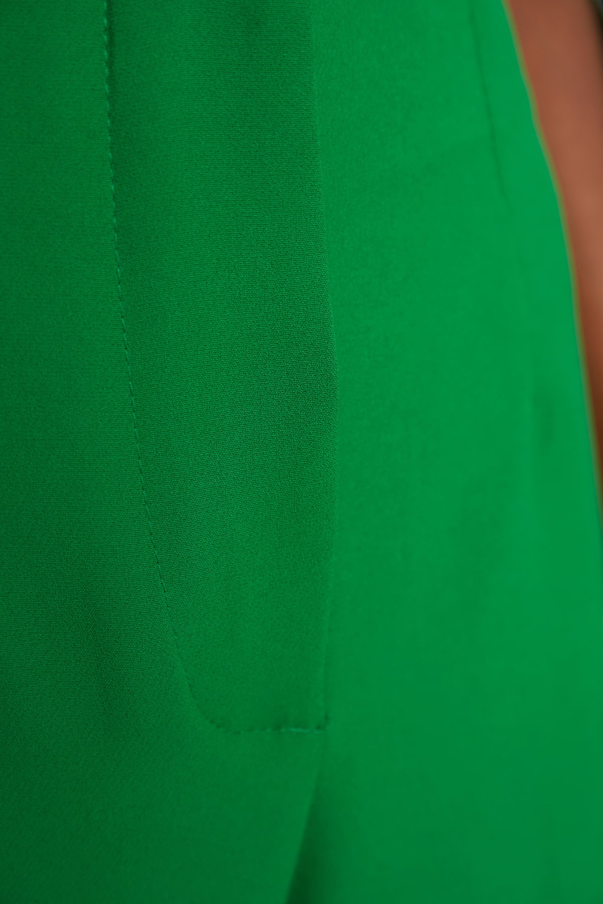 Pantaloni țesute Trendyol Green High Walie