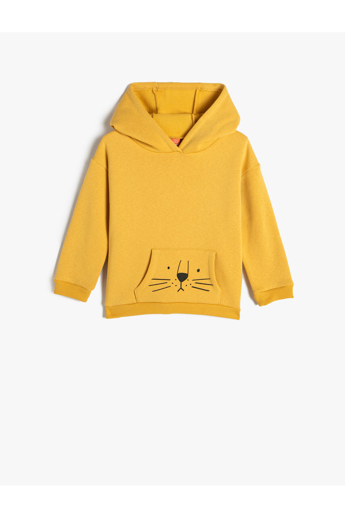 Koton Hooded Sweatshirt Kangaroo Pocket Shark