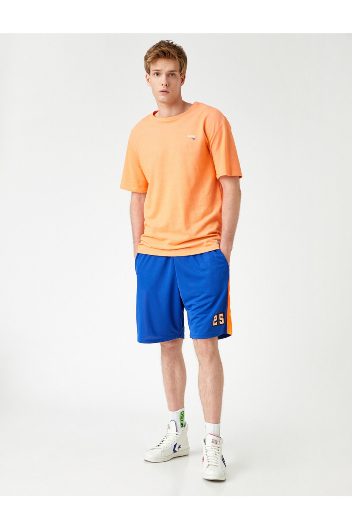 Koton Shorts - Dark blue - Normal Waist