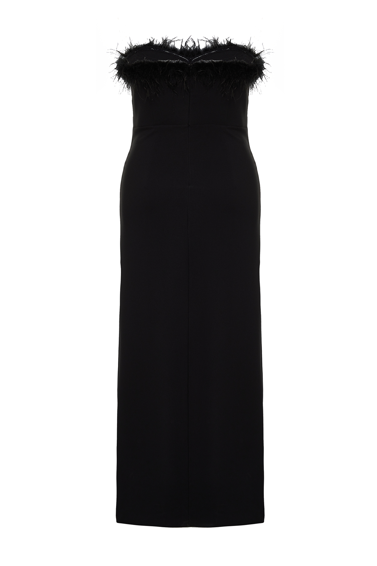 Trendyol Curve Black Finike Woven Plus Size Dress