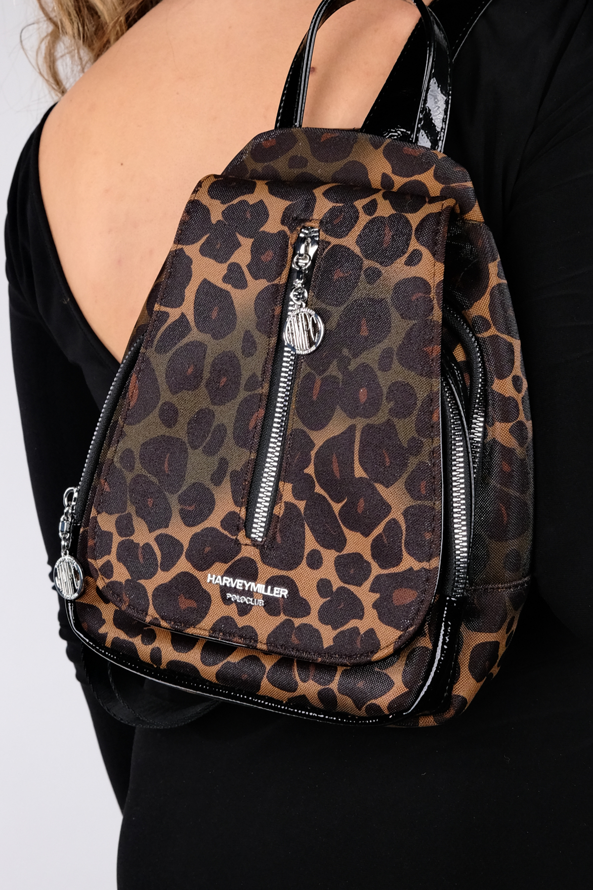 LuviShoes Tense Black Coffee Patterned Women's Backpack
