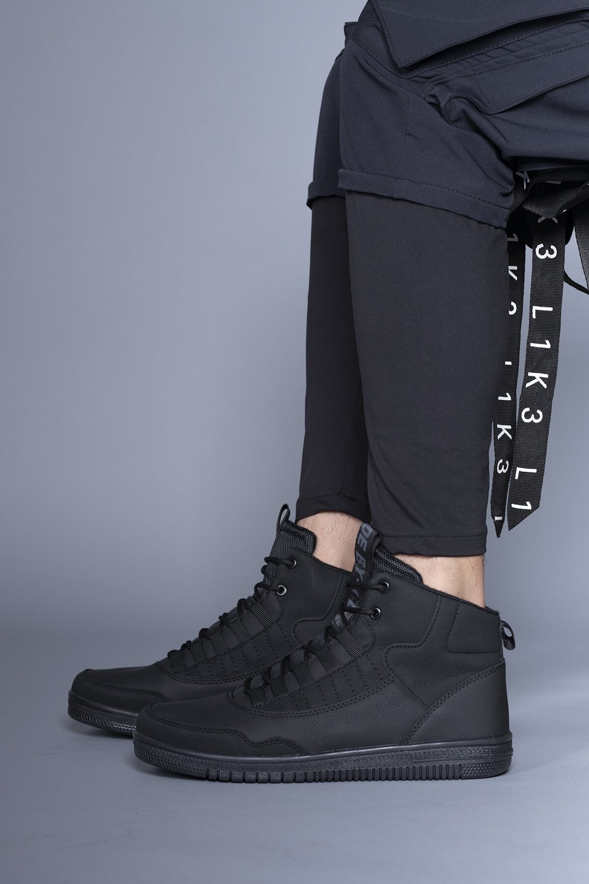Levně Riccon Black Men's Sneaker Boots