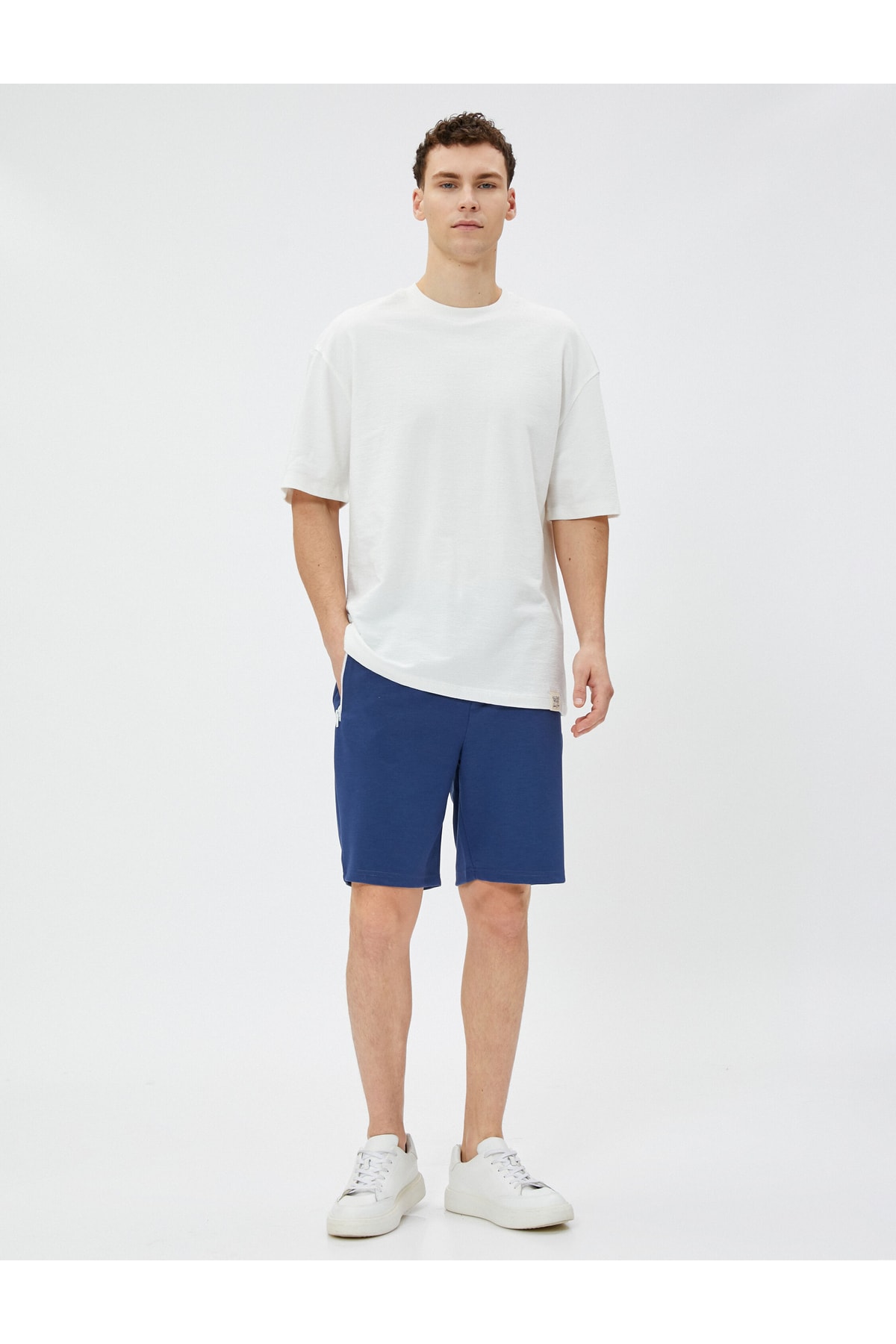 Koton Shorts - Dark blue - Normal Waist