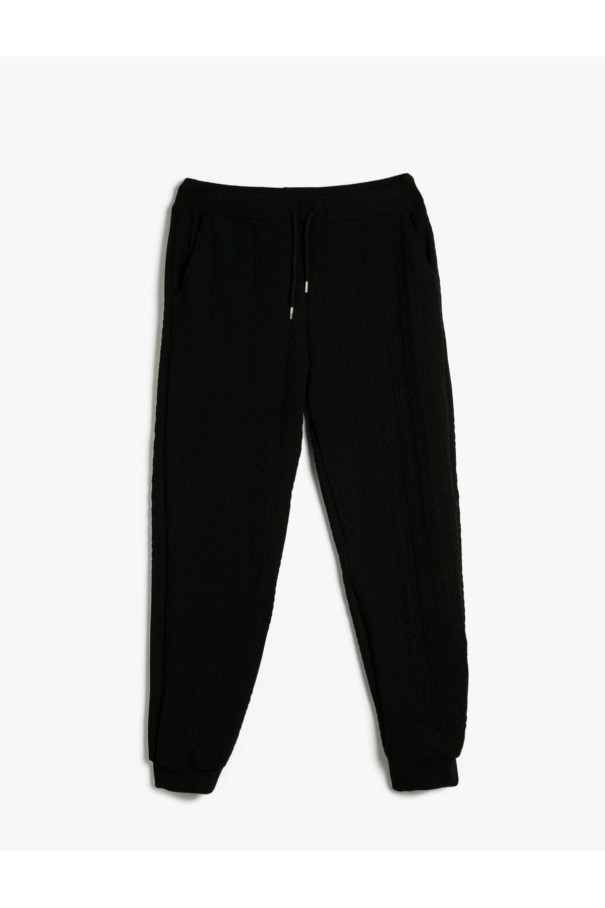 Koton Textured Jogger Sweatpants с шнур на талията и джобове.