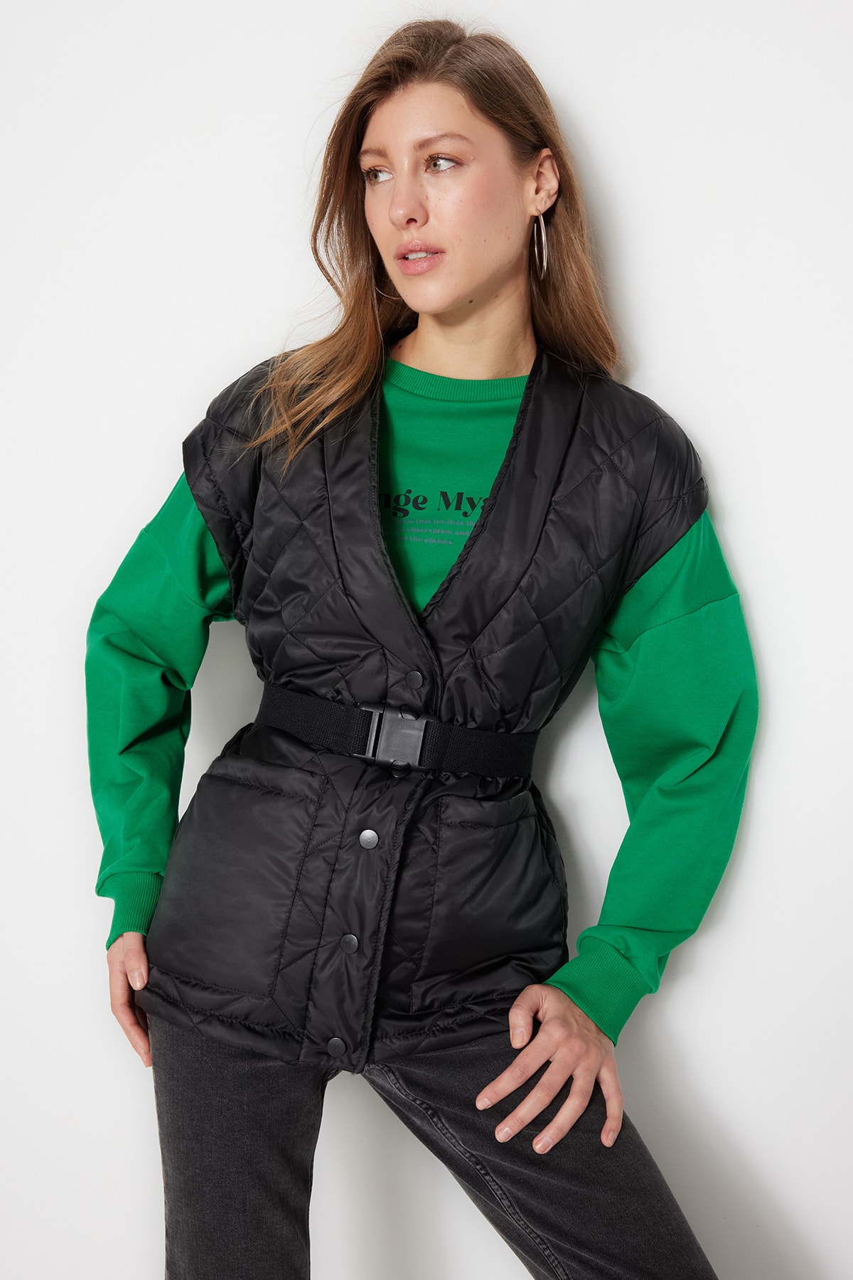 Trendyol Vest - Black - Puffer