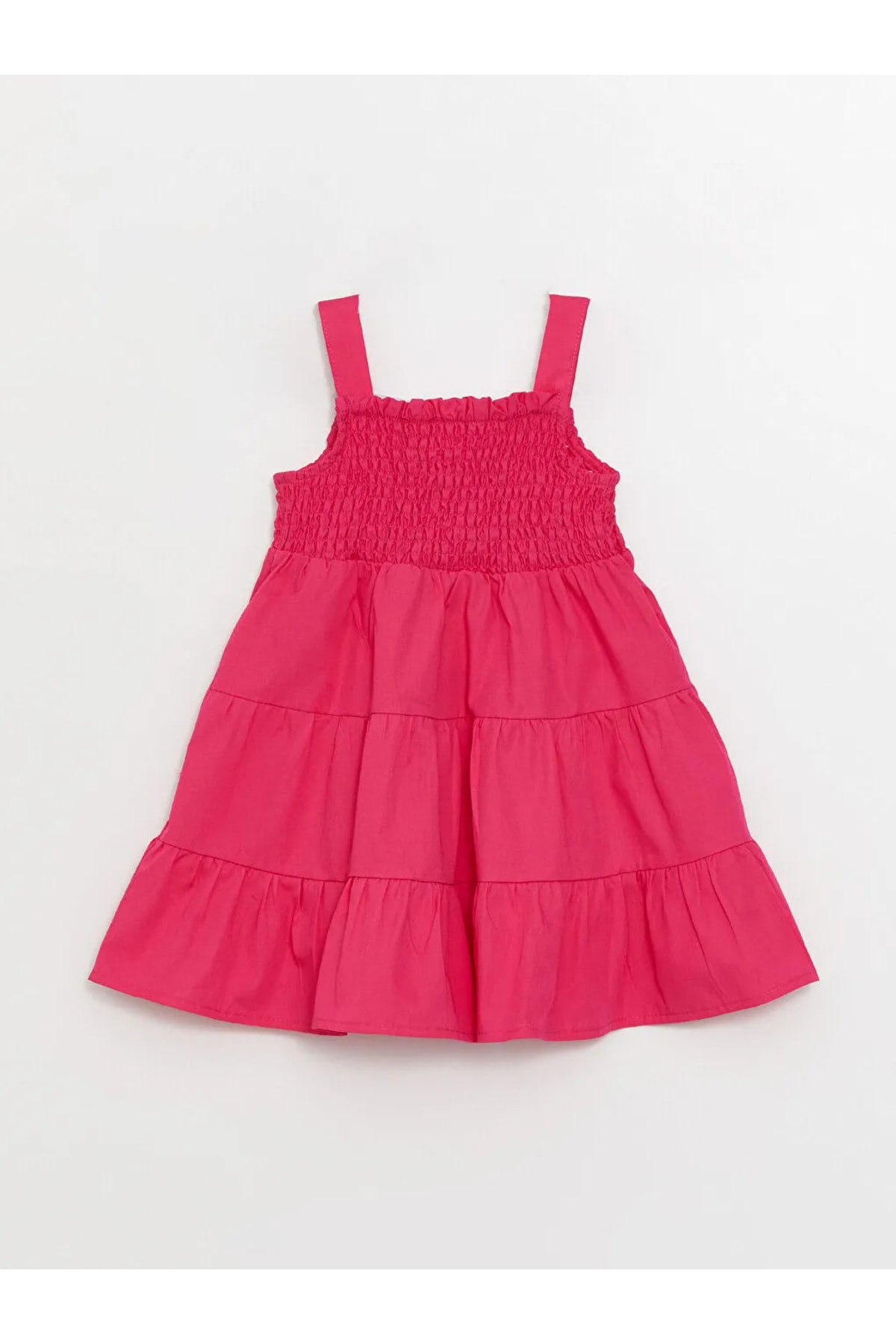 LC Waikiki LCW Baby Girl Dress with Square Collar