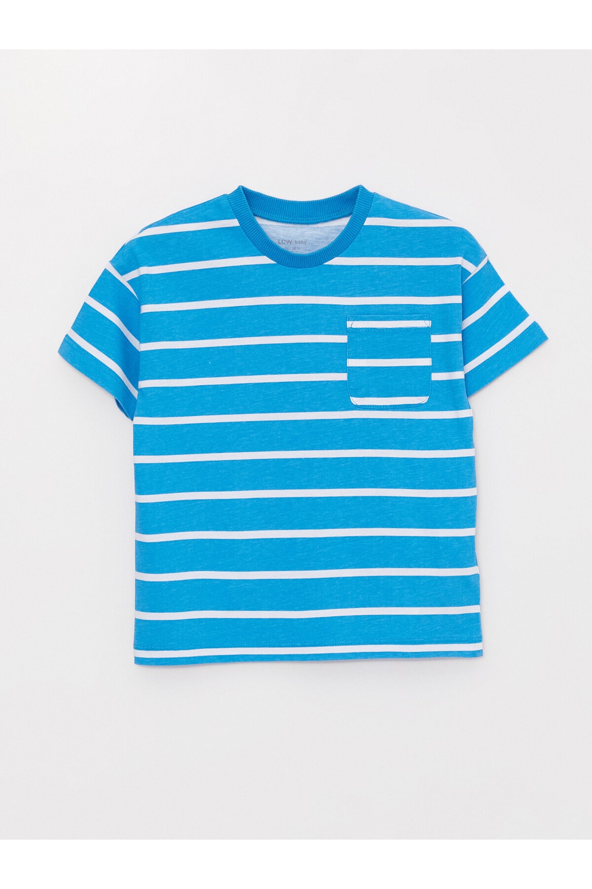 LC Waikiki Crew Neck Short Sleeve Striped Baby Boy T-Shirt