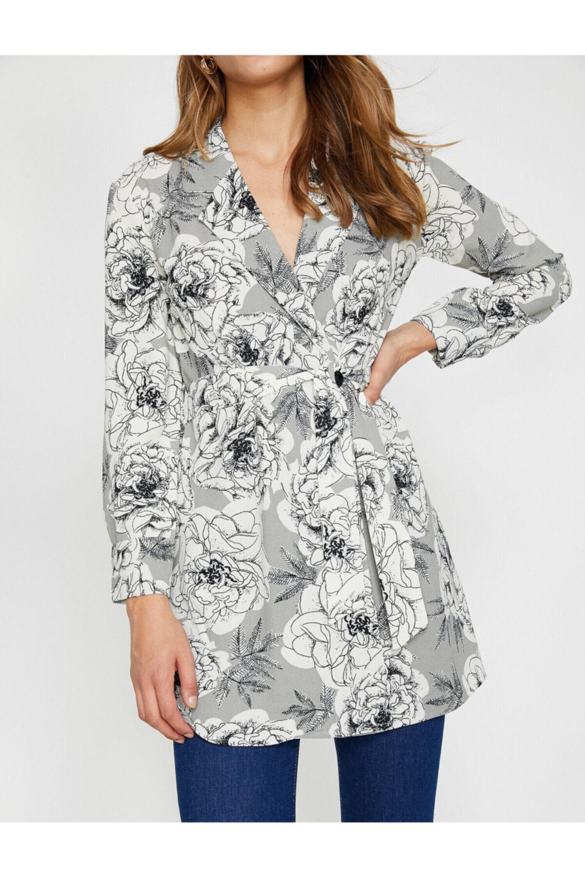 Koton Patterned Coat