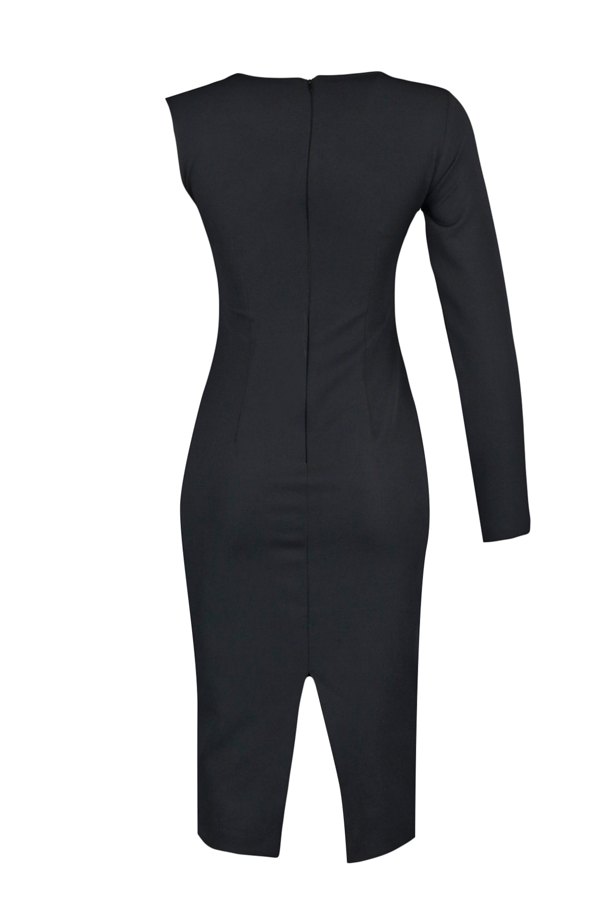 Trendyol Black Accessorized Woven Evening Dress